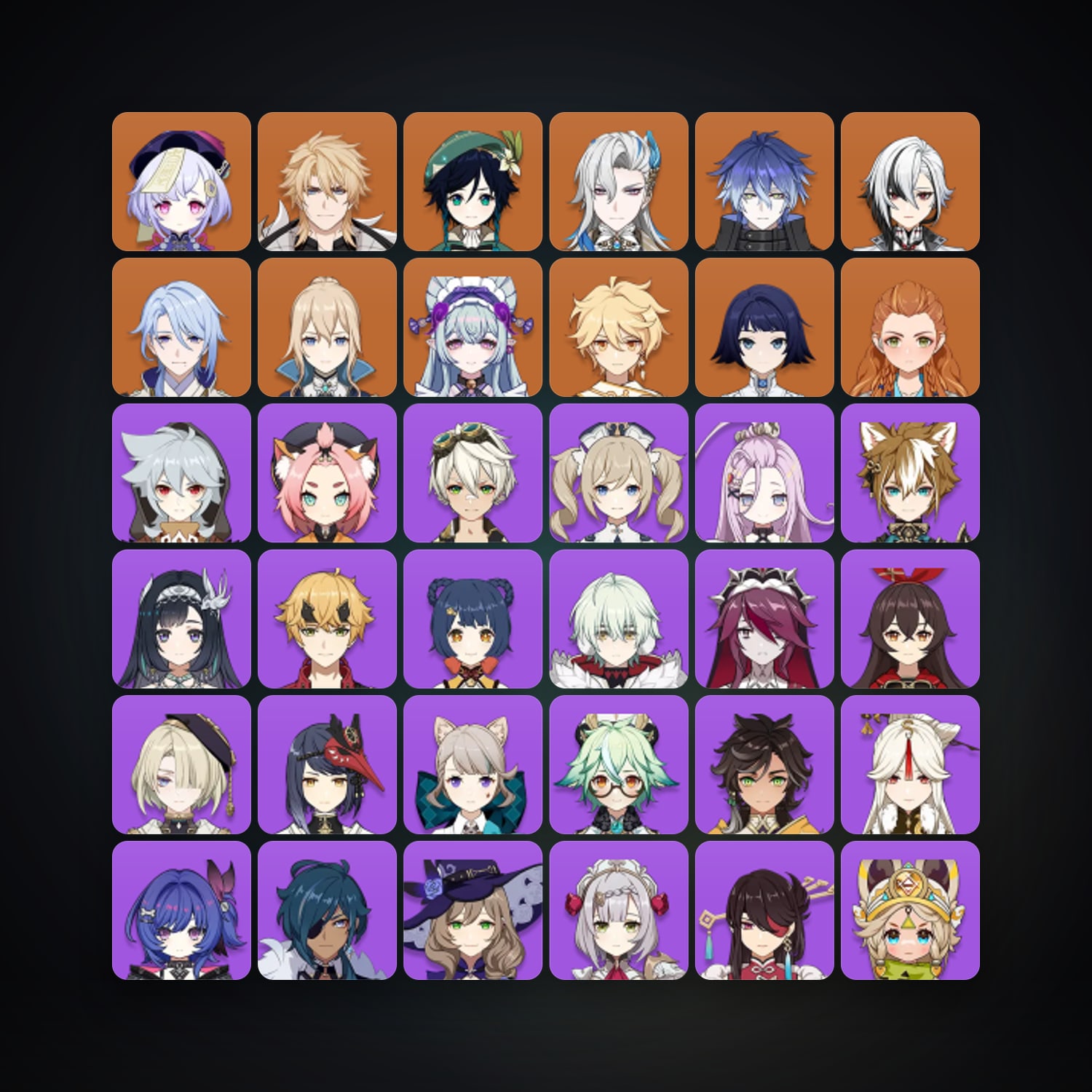 جينشن إمباكت | AR 55 | 43 شخصية | 9× 5★ — HabibiAccounts