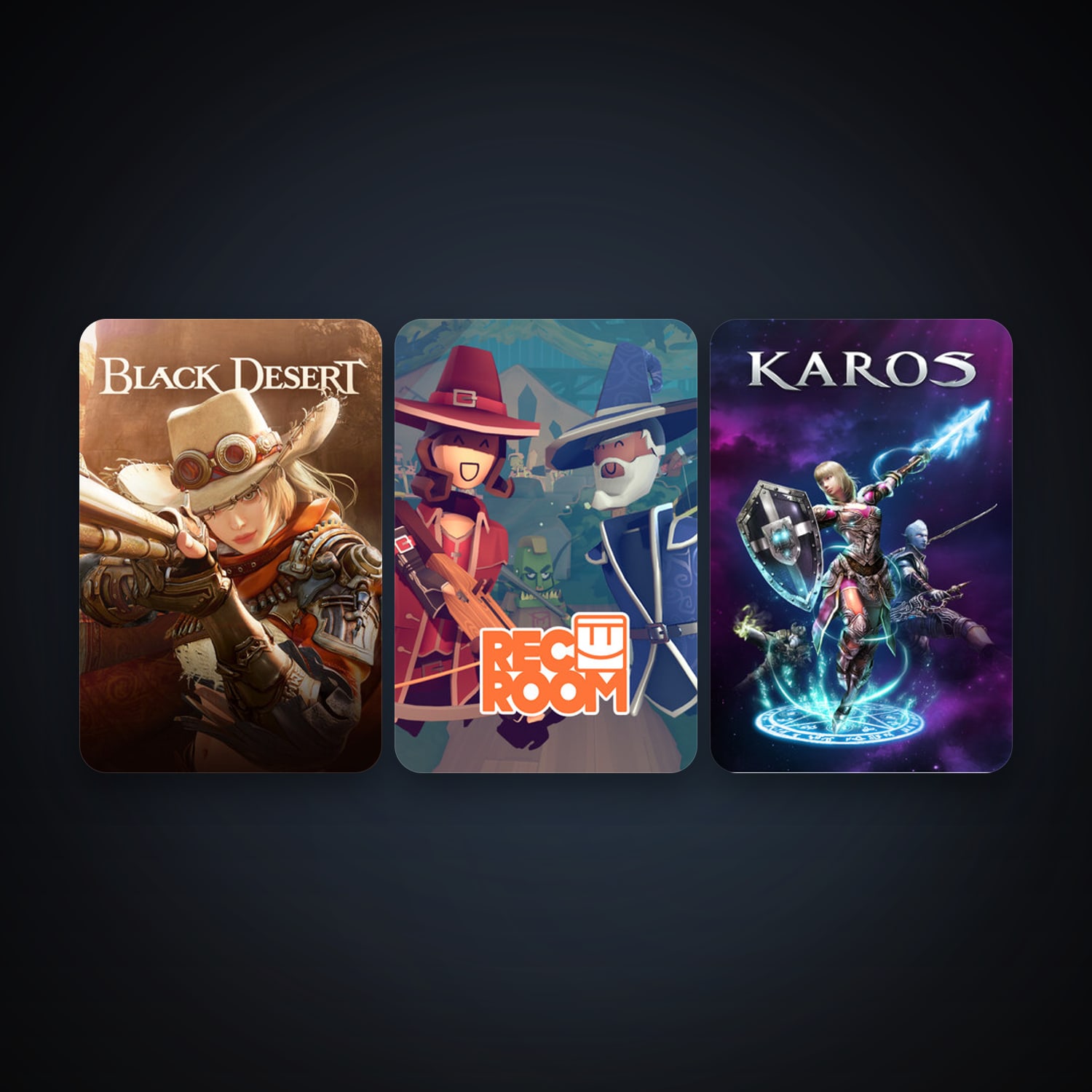 Karos + Rec Room, 9 games, clean — HabibiAccounts