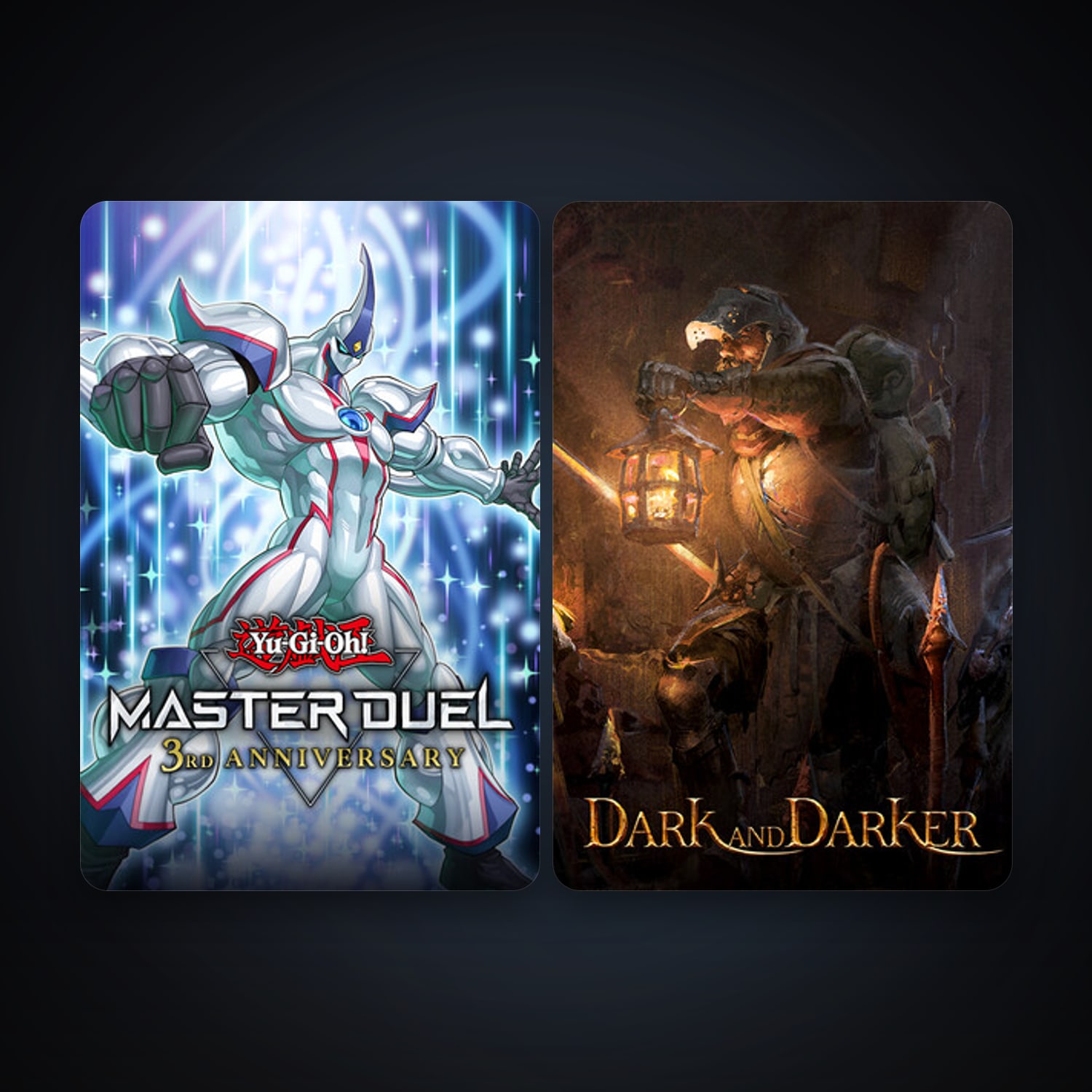 Yu-Gi-Oh! Master Duel + Dark and Darker, 3 games, clean — HabibiAccounts