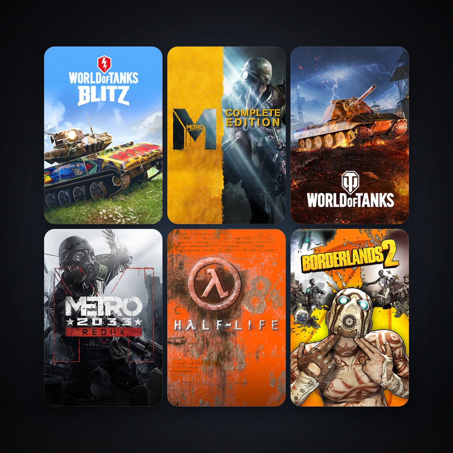 Half-Life + Metro: Last Light, 6 games, clean — HabibiAccounts