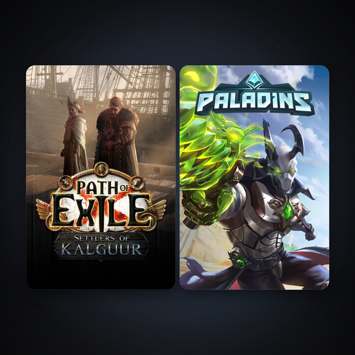 Path of Exile + Paladins, 3 games, clean — HabibiAccounts