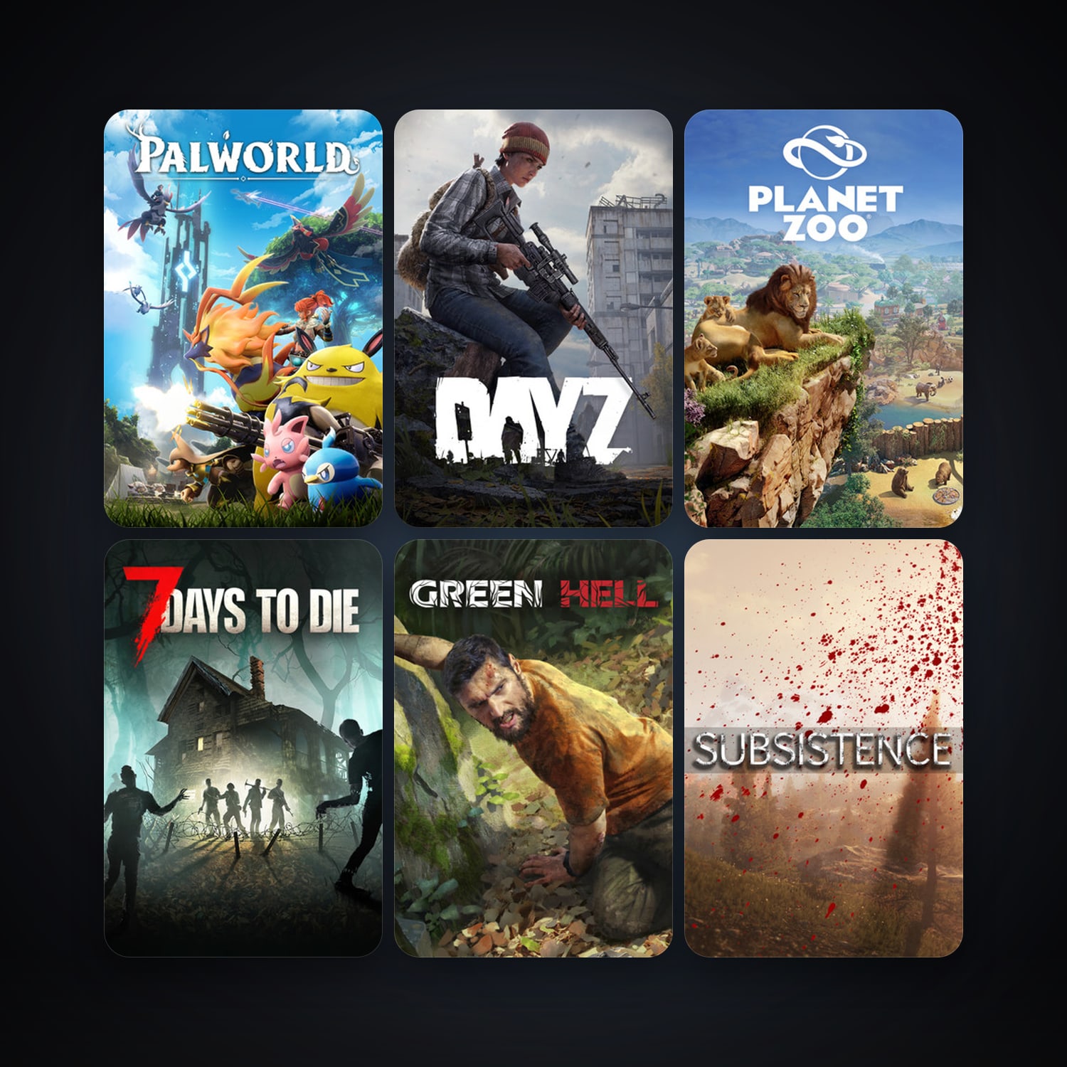 DayZ + 7 Days to Die, 39 games, Steam 10, clean — HabibiAccounts
