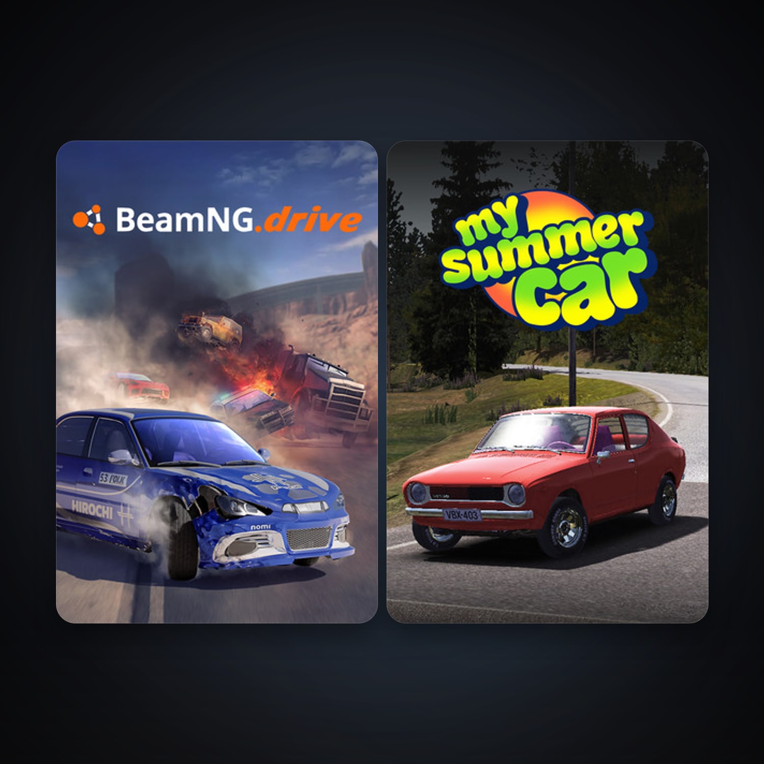 BeamNG.drive + My Summer Car, 5 games, clean — HabibiAccounts