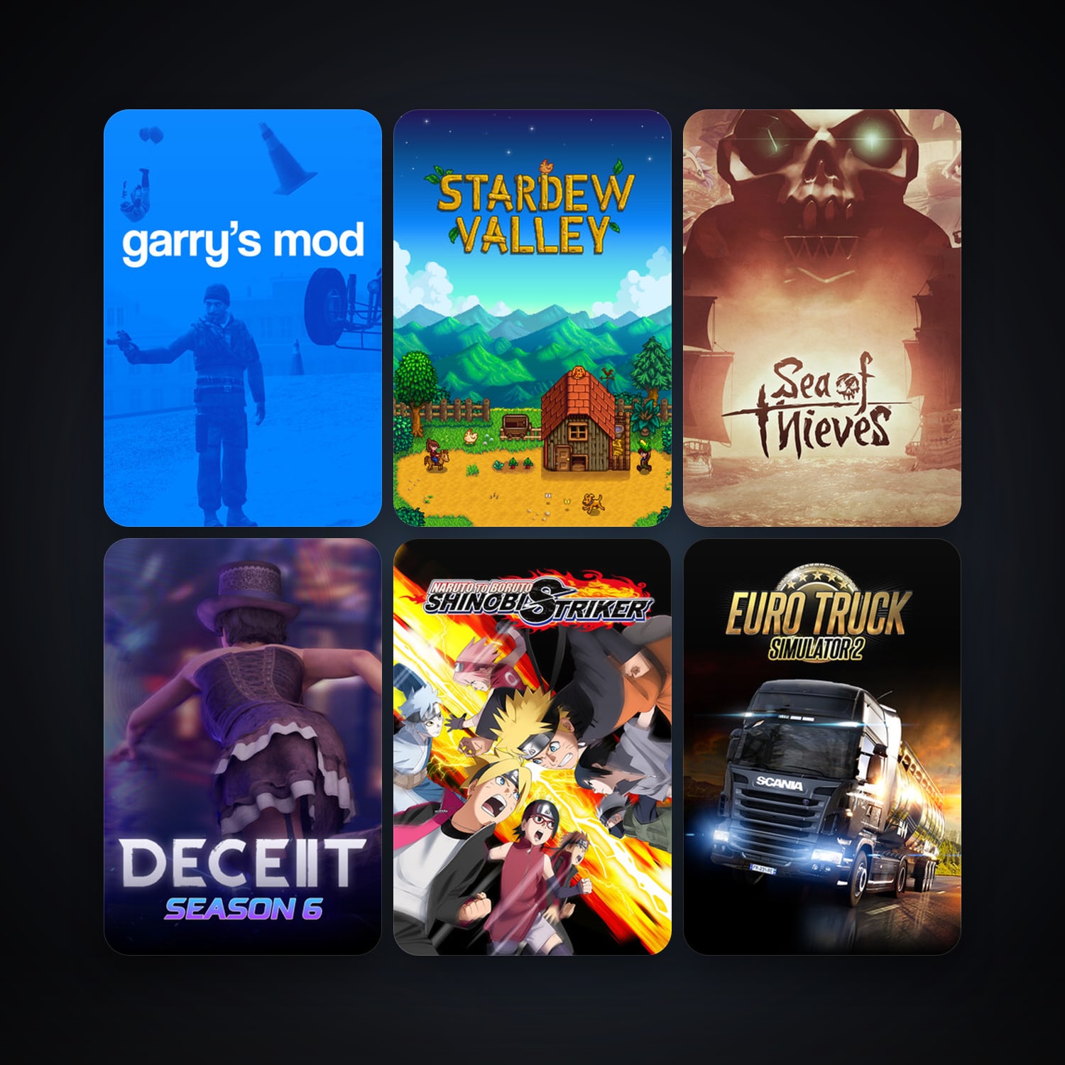 Garry's Mod + Euro Truck Simulator 2, 18 games, clean — HabibiAccounts