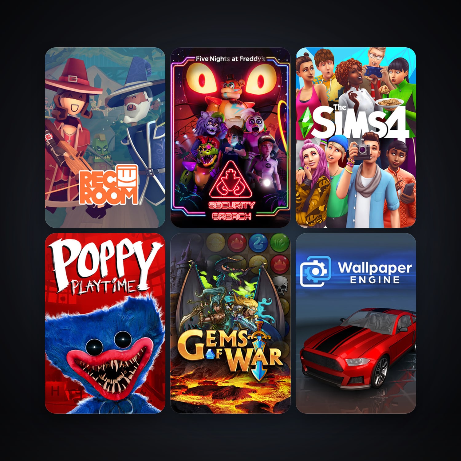Five Nights at Freddy's + Gems of War - Puzzle RPG, 18 games, clean — HabibiAccounts
