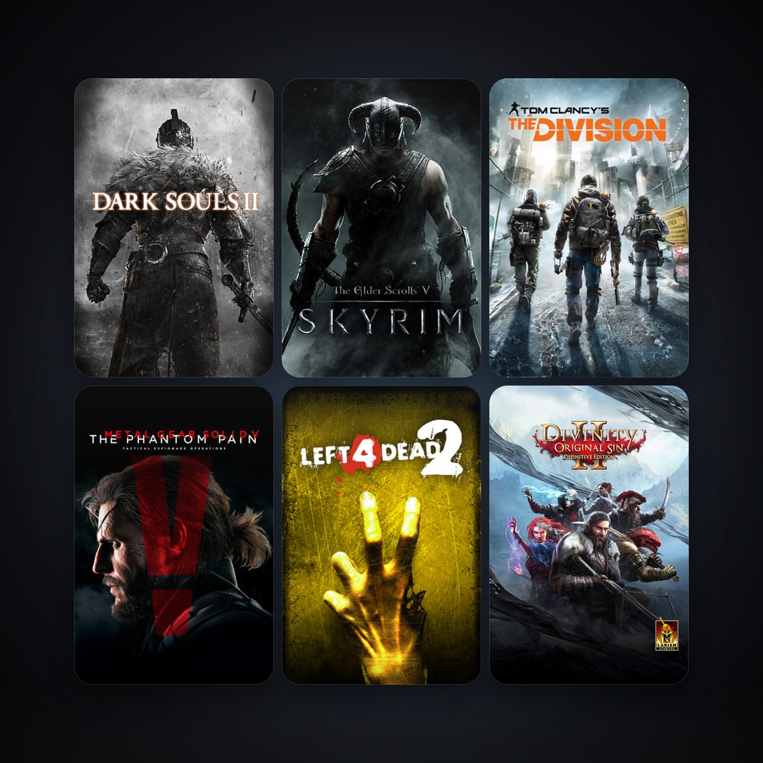 Left 4 Dead 2 + The Elder Scrolls V: Skyrim, 189 games, Steam 15, clean — HabibiAccounts