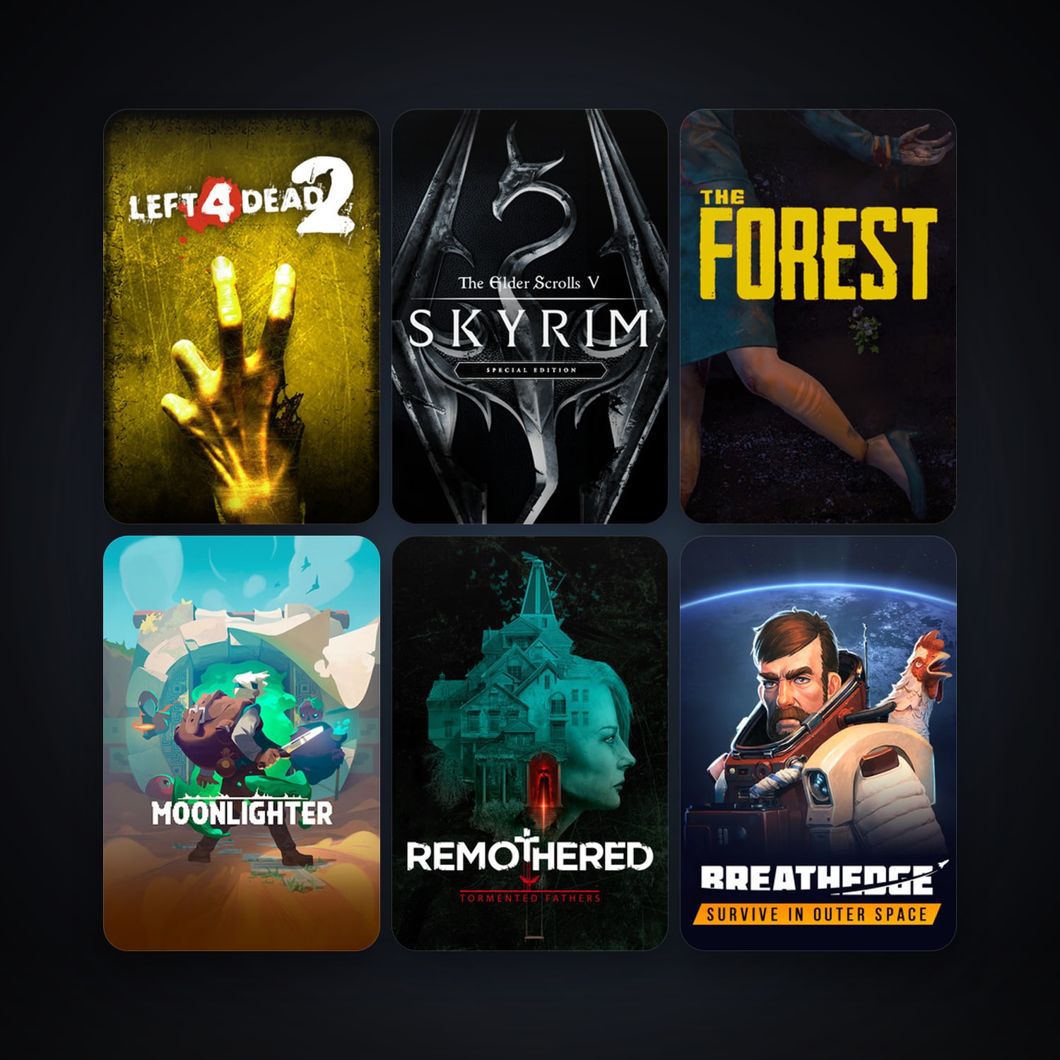 Left 4 Dead 2 + The Forest, 9 games, clean — HabibiAccounts