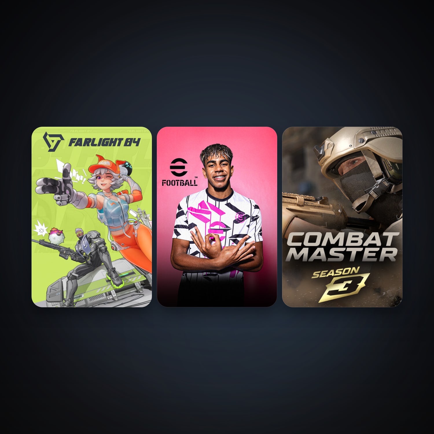 eFootball 2024 + Farlight 84, 4 games, clean — HabibiAccounts