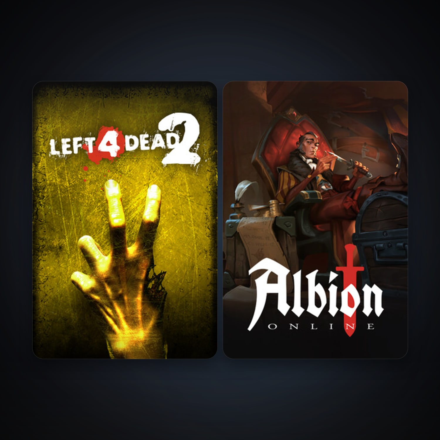 Left 4 Dead 2 + Albion Online, 5 games, clean — HabibiAccounts