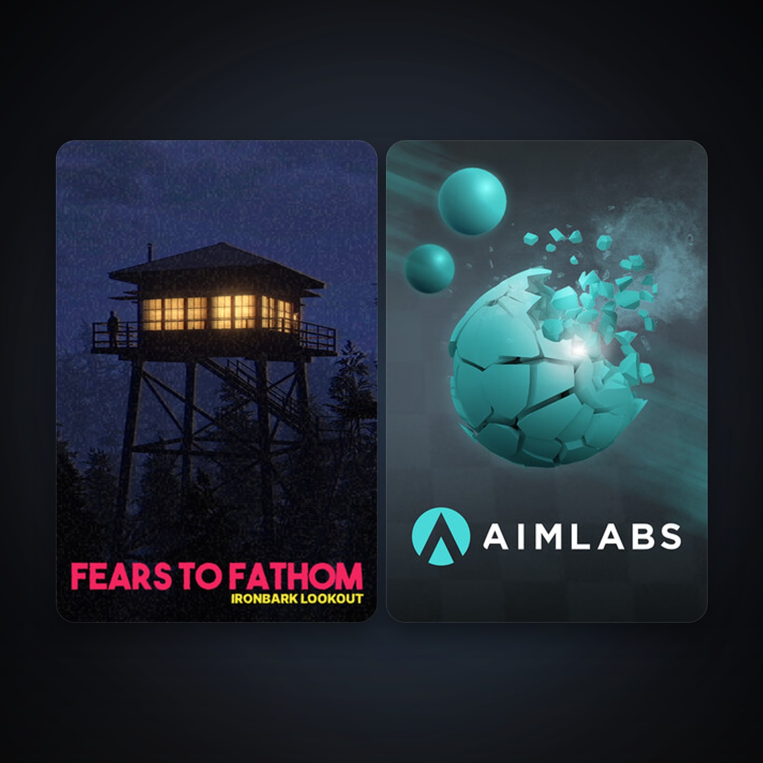 Aimlabs + Fears to Fathom - Ironbark Lookout, 3 games, clean — HabibiAccounts
