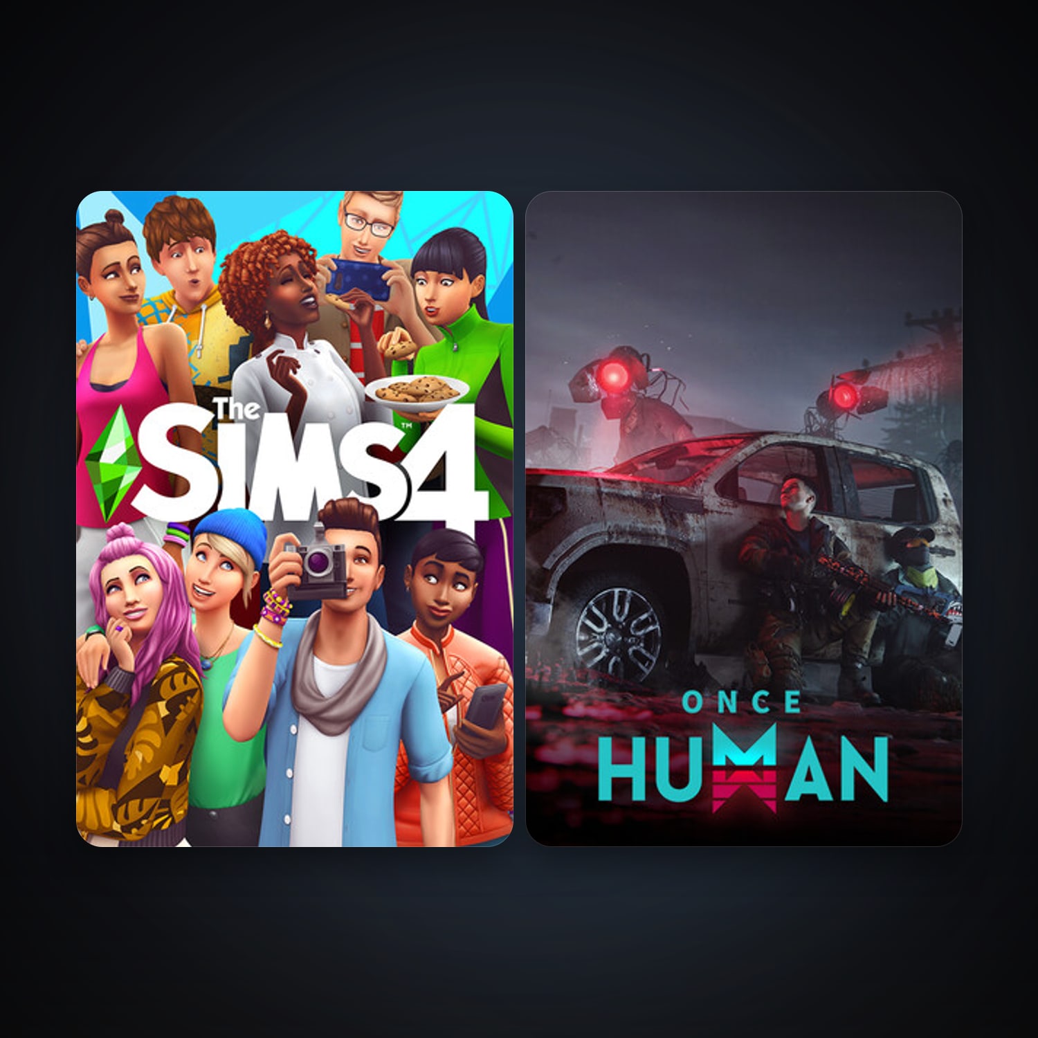 The Sims 4 + Once Human, 3 games, clean — HabibiAccounts