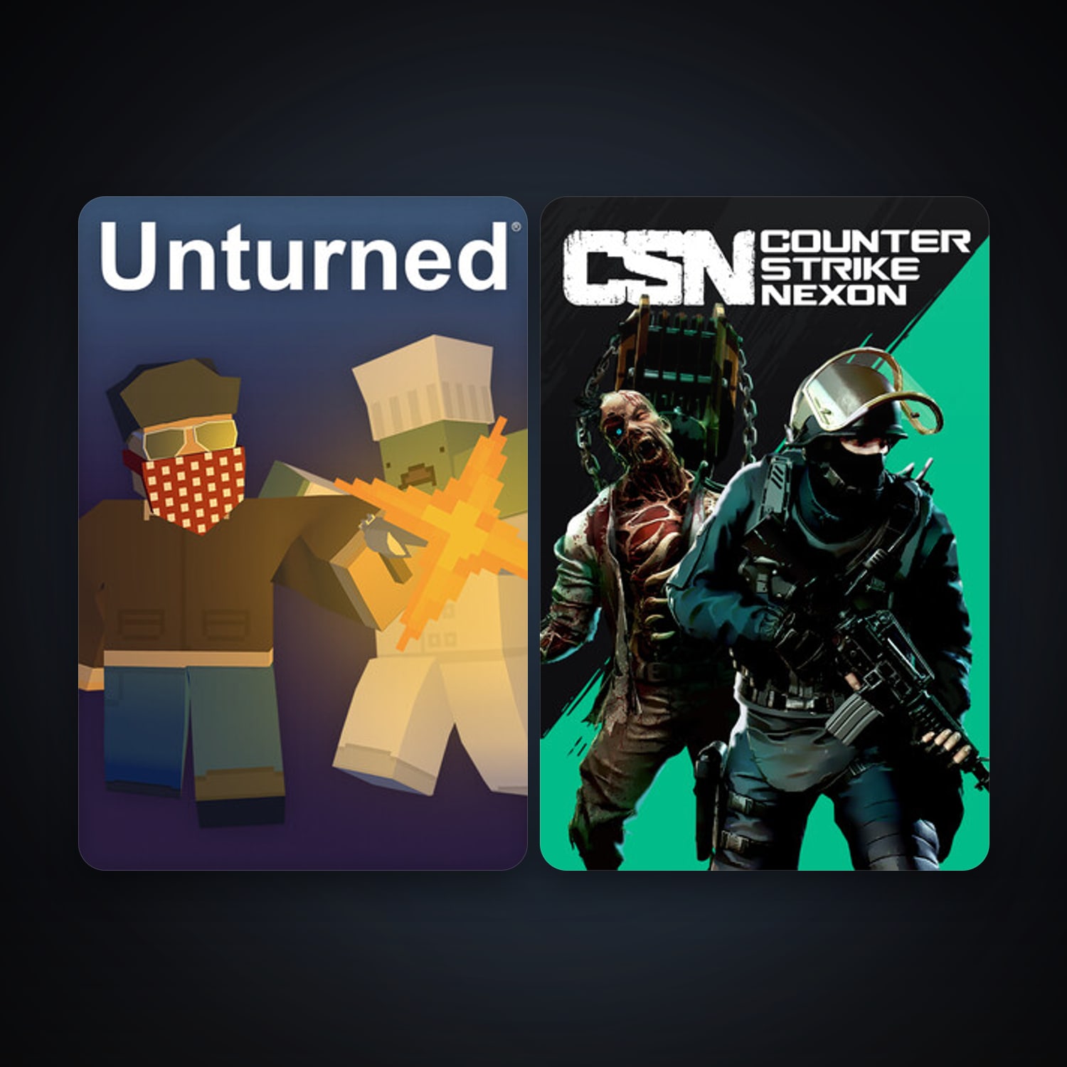 Counter-Strike Nexon: Studio + Unturned, 6 games, clean — HabibiAccounts