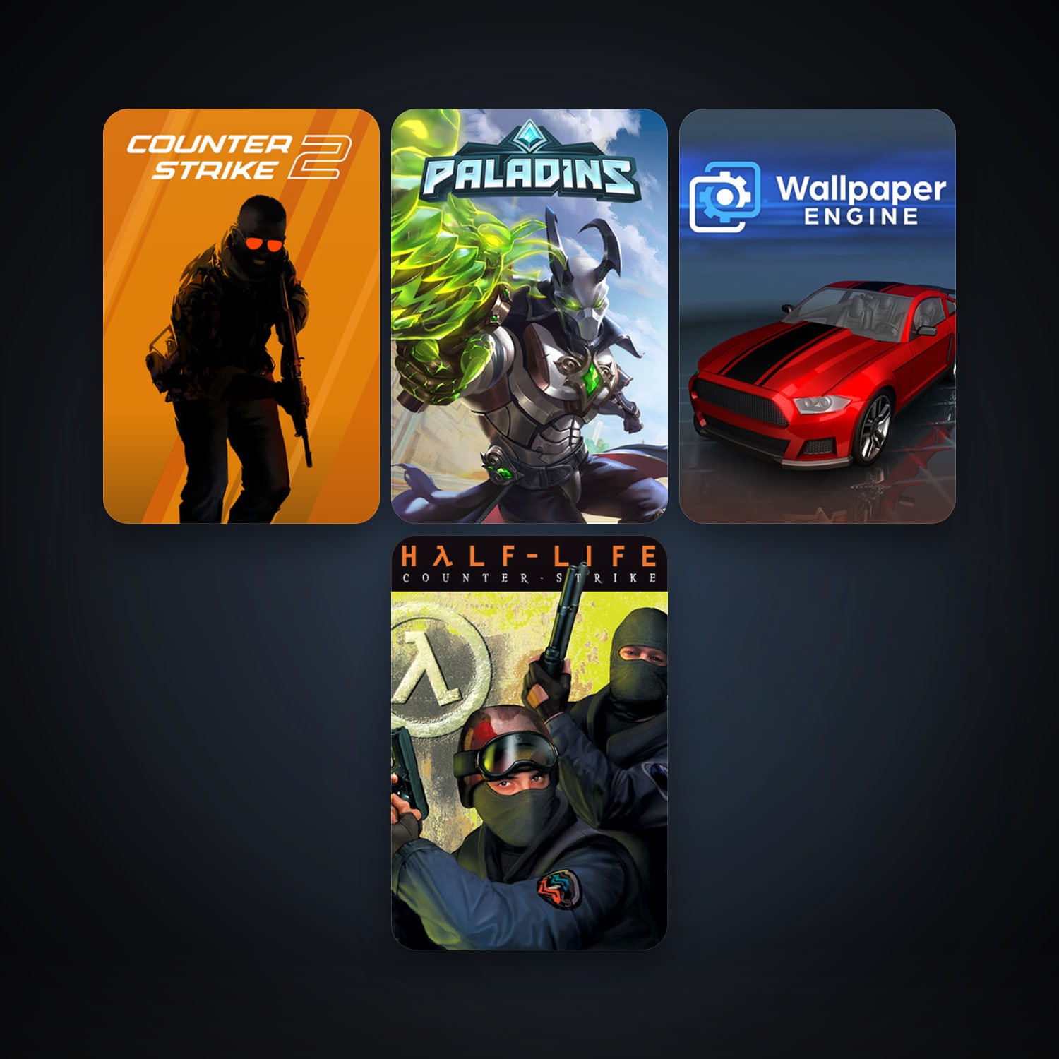 Counter-Strike + Counter-Strike: Source, 12 games, clean — HabibiAccounts
