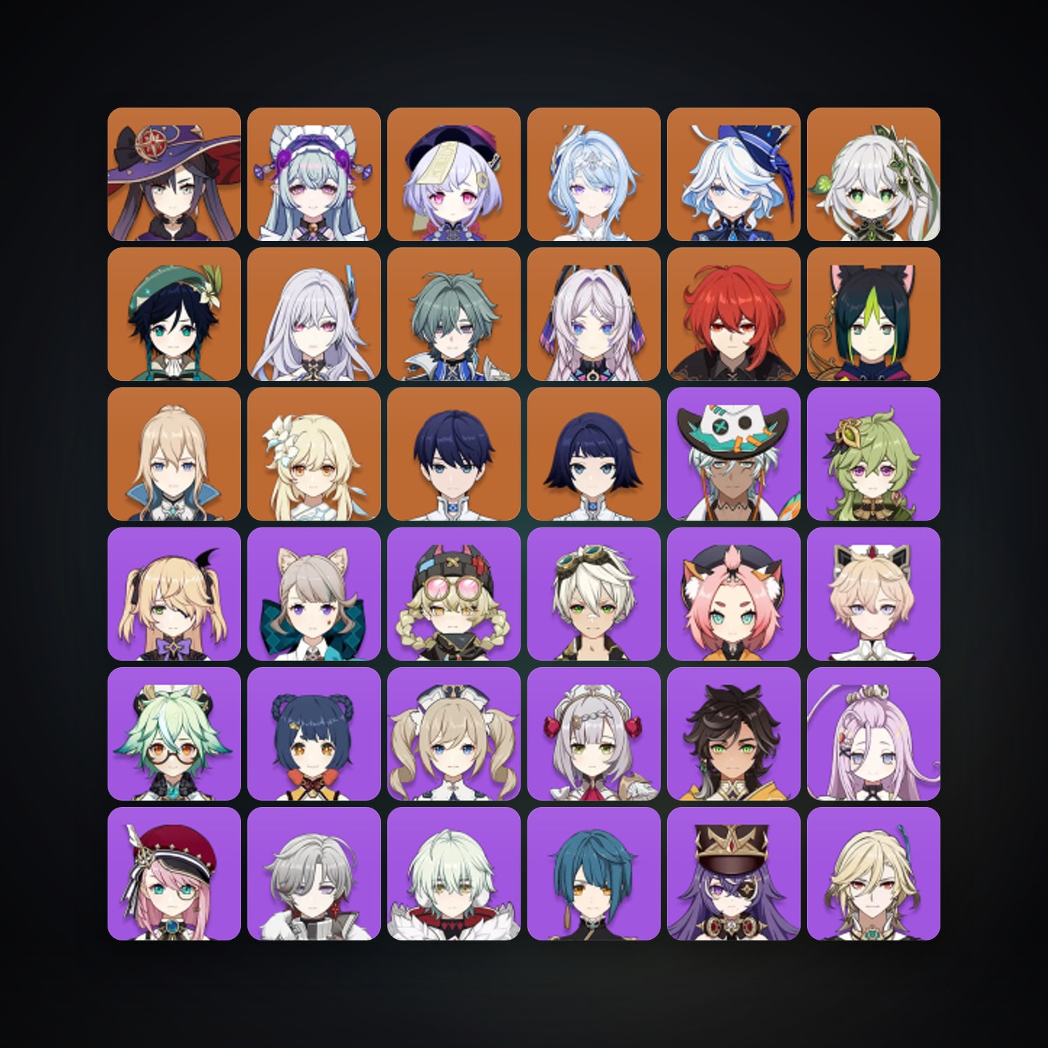 جينشن إمباكت | AR 58 | 53 شخصية | 13× 5★ — HabibiAccounts
