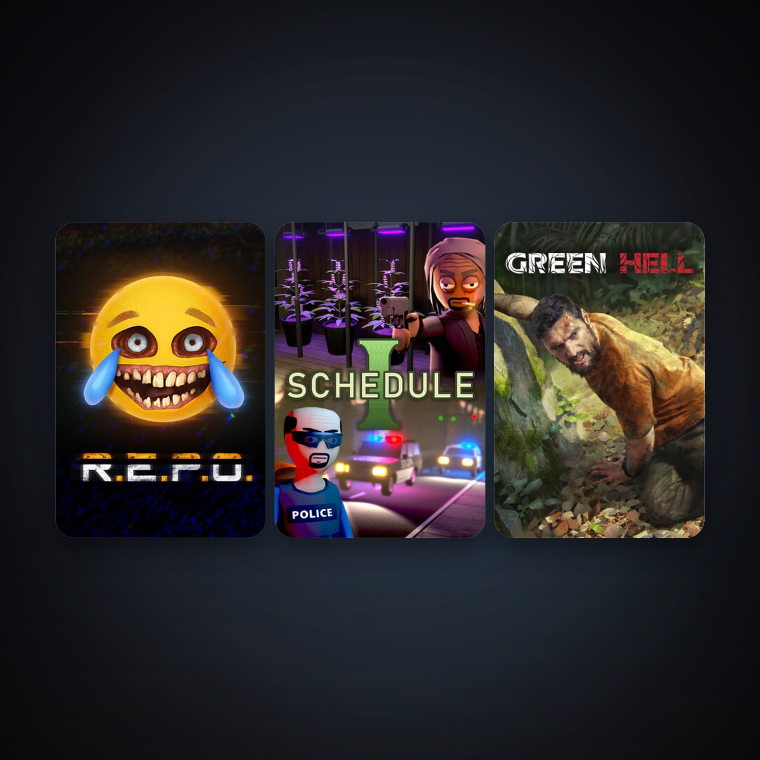Green Hell + Schedule I, 7 games, clean — HabibiAccounts