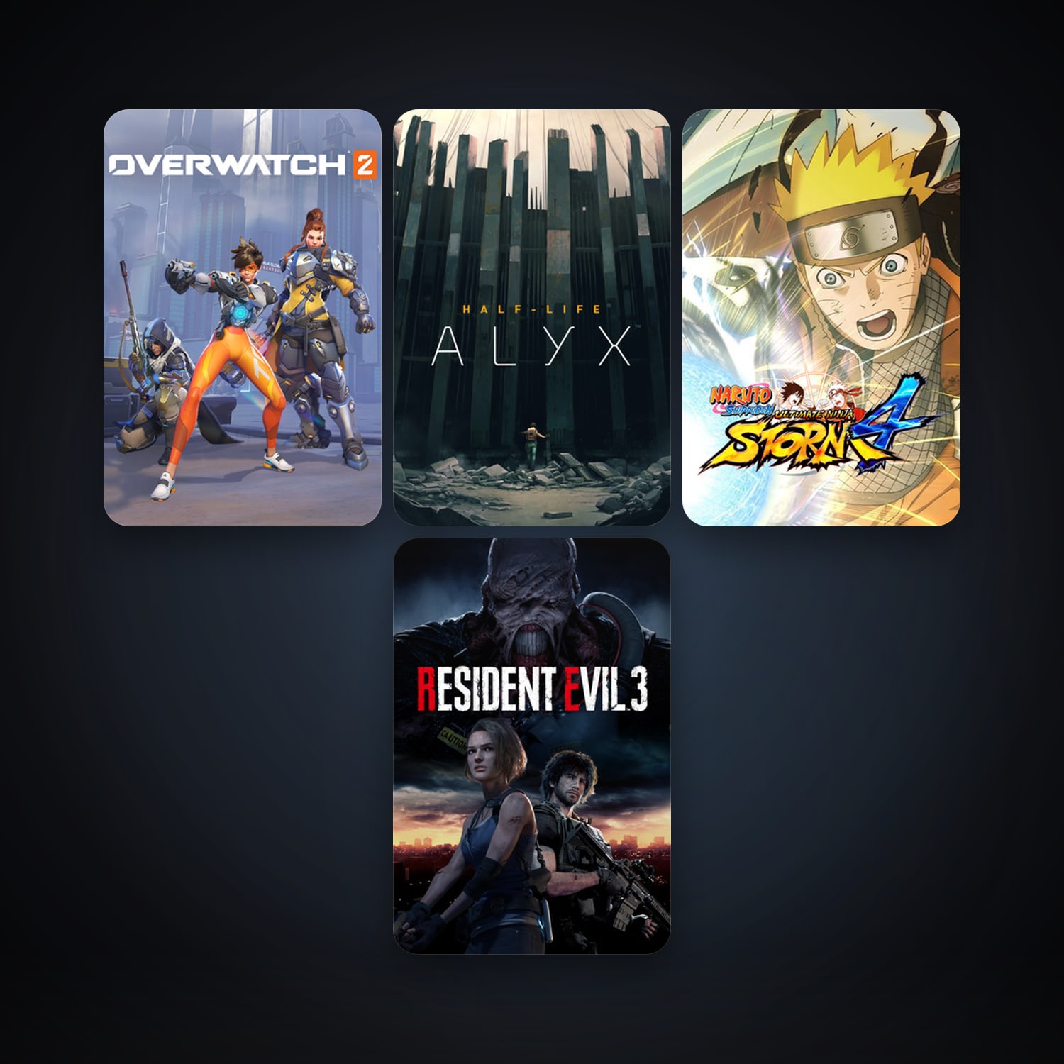NARUTO SHIPPUDEN: Ultimate Ninja STORM 4 + Half-Life: Alyx, 8 games, clean — HabibiAccounts