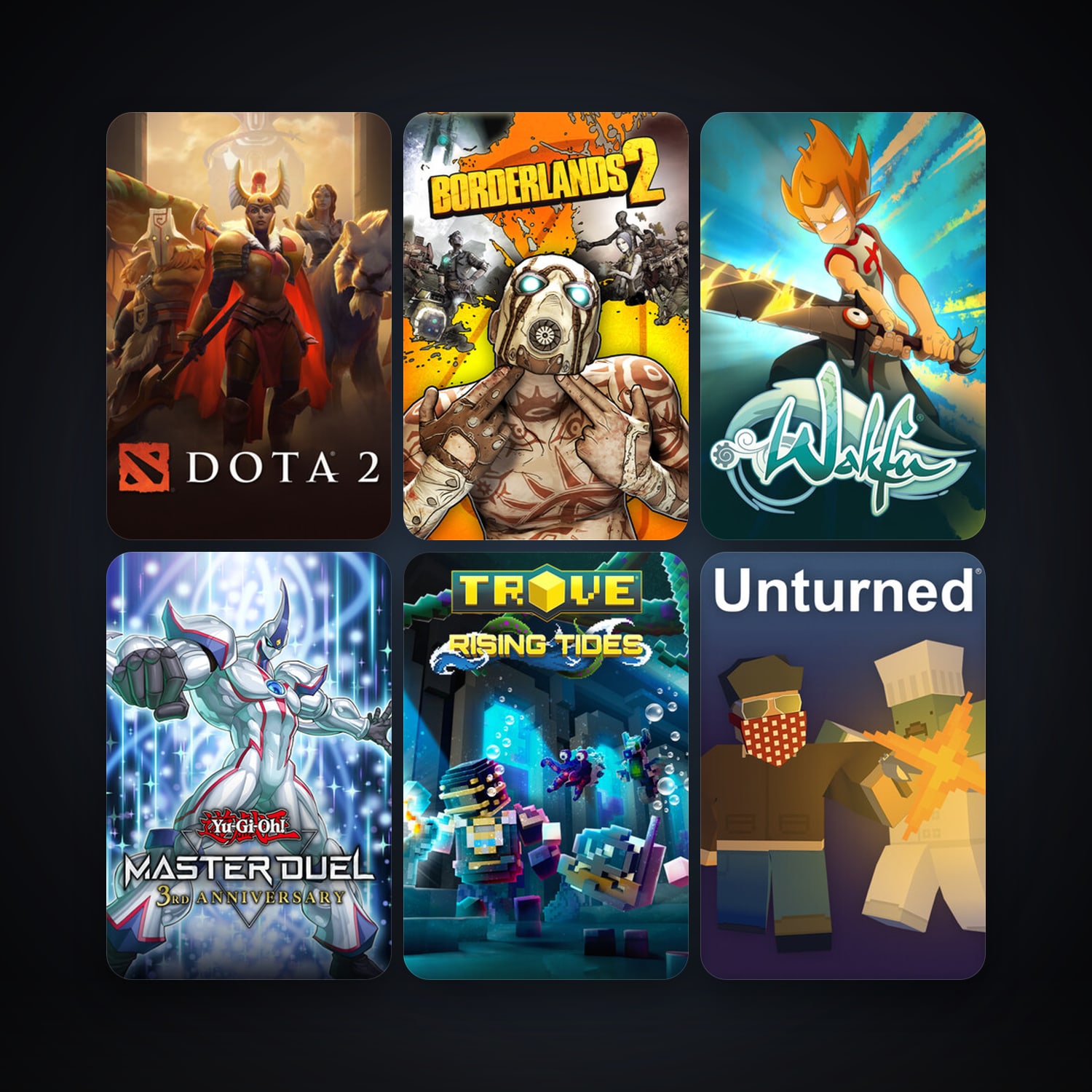 Dota 2 + Borderlands 2, 14 games, clean — HabibiAccounts