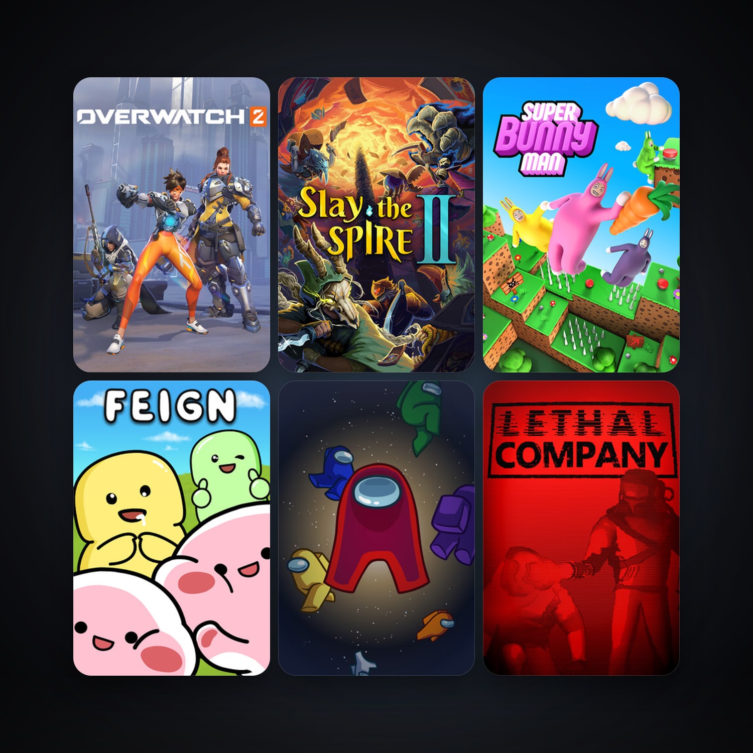 Super Bunny Man + Among Us, 10 games, clean — HabibiAccounts