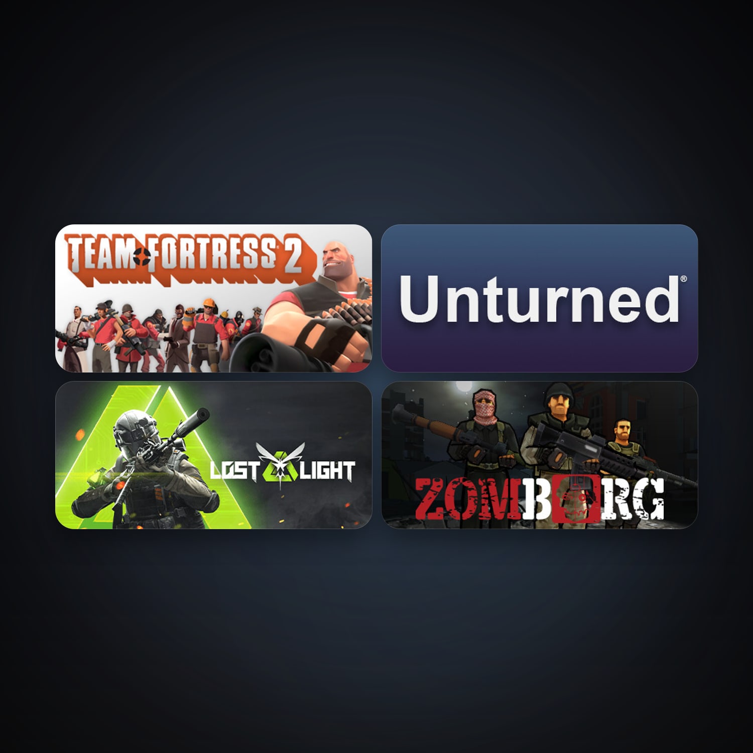 Team Fortress 2 + Free CS2 (No Prime), 7 games, clean — HabibiAccounts