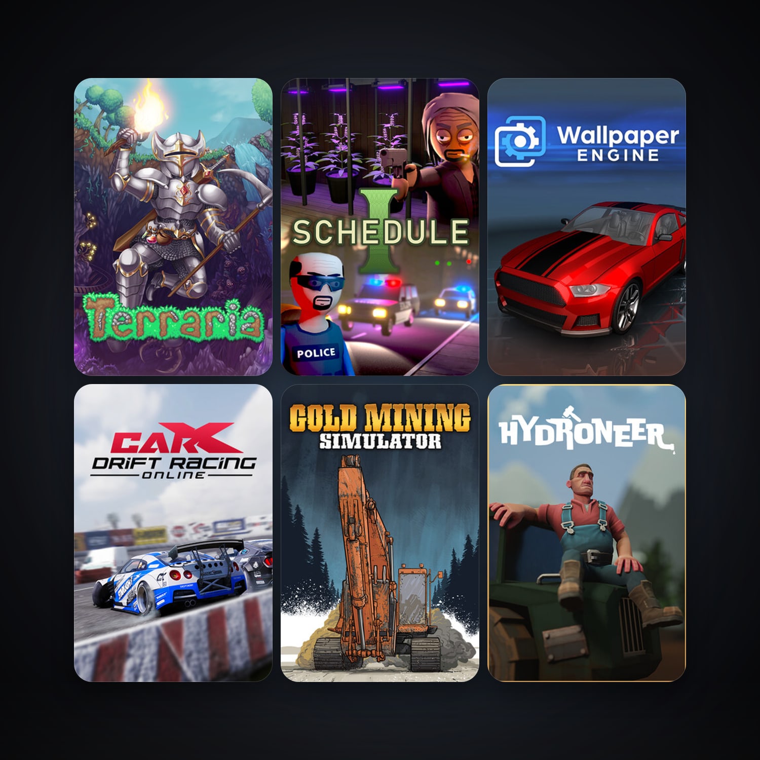 Terraria + Assetto Corsa, 30 games, clean — HabibiAccounts