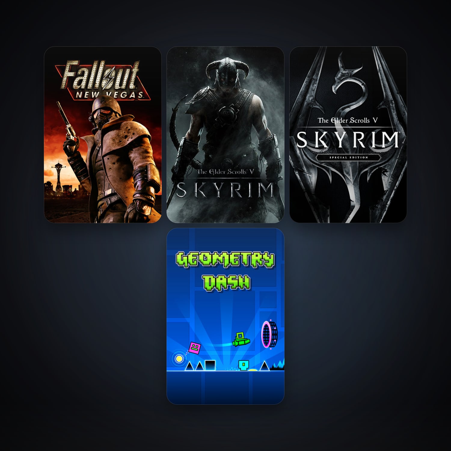 Fallout: New Vegas + The Elder Scrolls V: Skyrim, 5 games, clean — HabibiAccounts