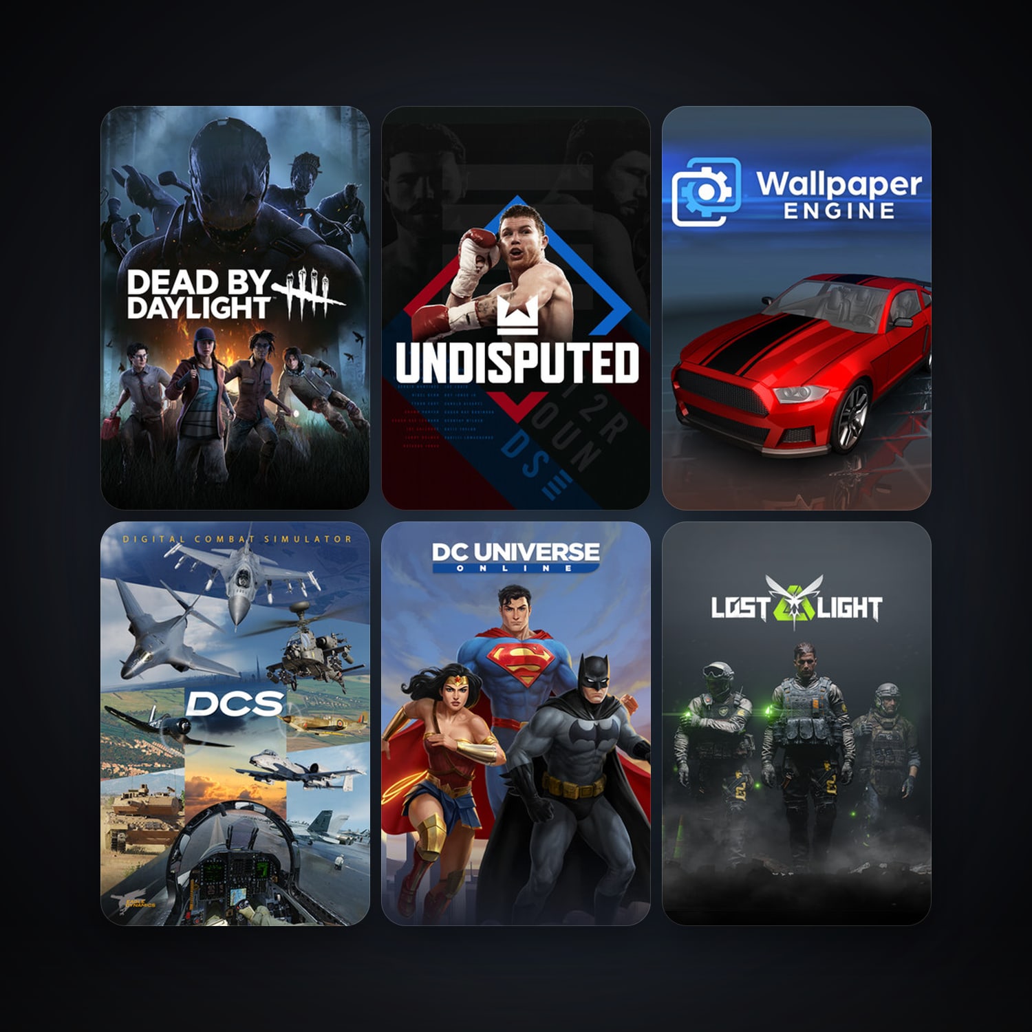 DC Universe Online + DCS World Steam Edition, 18 games, clean — HabibiAccounts