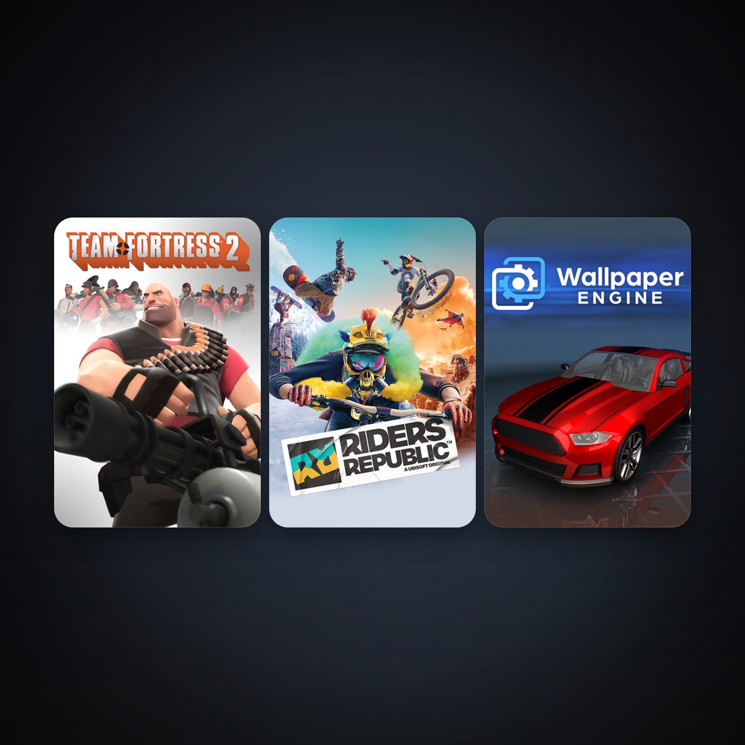 Team Fortress 2 + Wallpaper Engine, 8 games, clean — HabibiAccounts