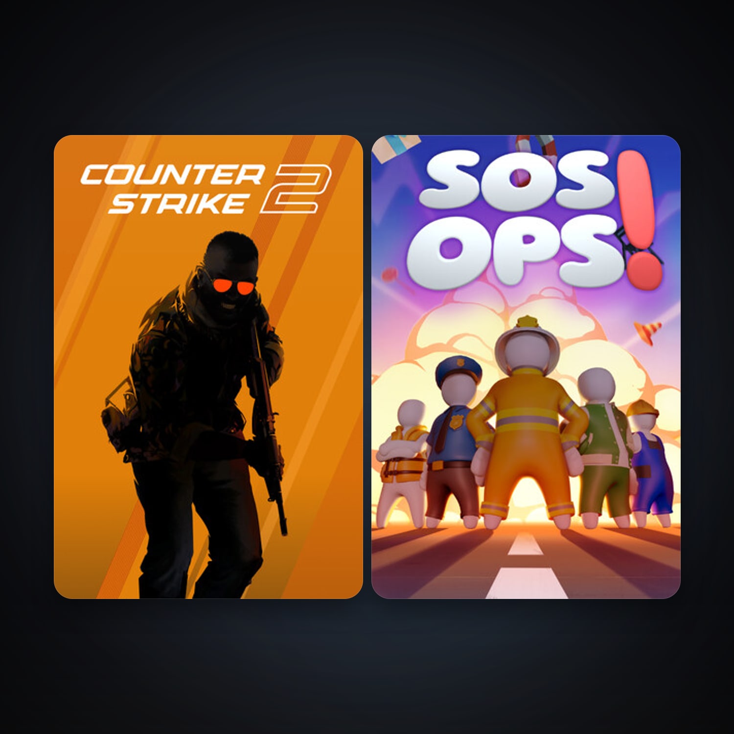 CS2 Prime + SOS OPS!, 2 games, clean — HabibiAccounts