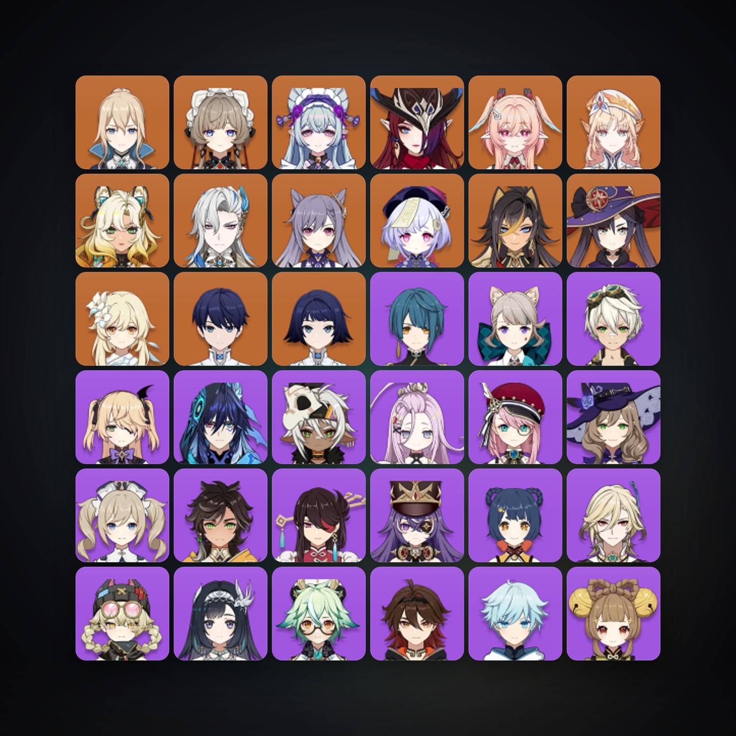 جينشن إمباكت | AR 56 | 54 شخصية | 12× 5★ — HabibiAccounts