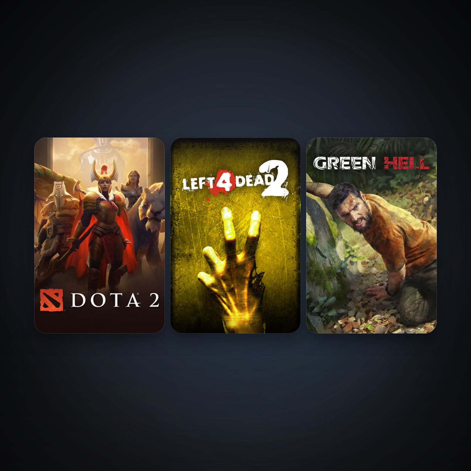 Left 4 Dead 2 + Dota 2, 3 games, clean — HabibiAccounts
