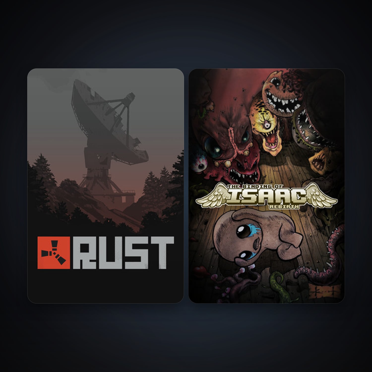 The Binding of Isaac: Rebirth + Rust, 3 games, clean — HabibiAccounts
