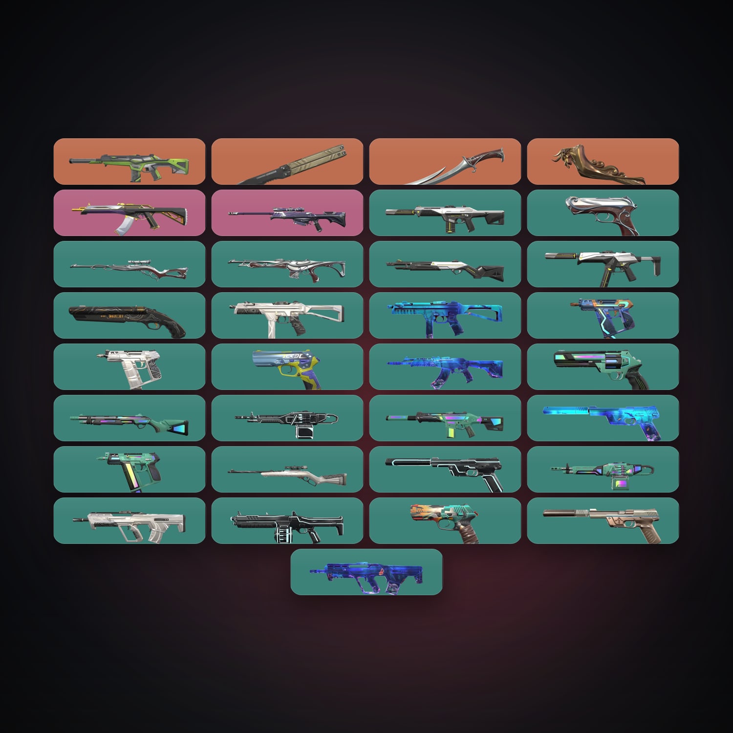 EU Silver 1 locker — 3 knives, 33 skins, lvl 74 — HabibiAccounts