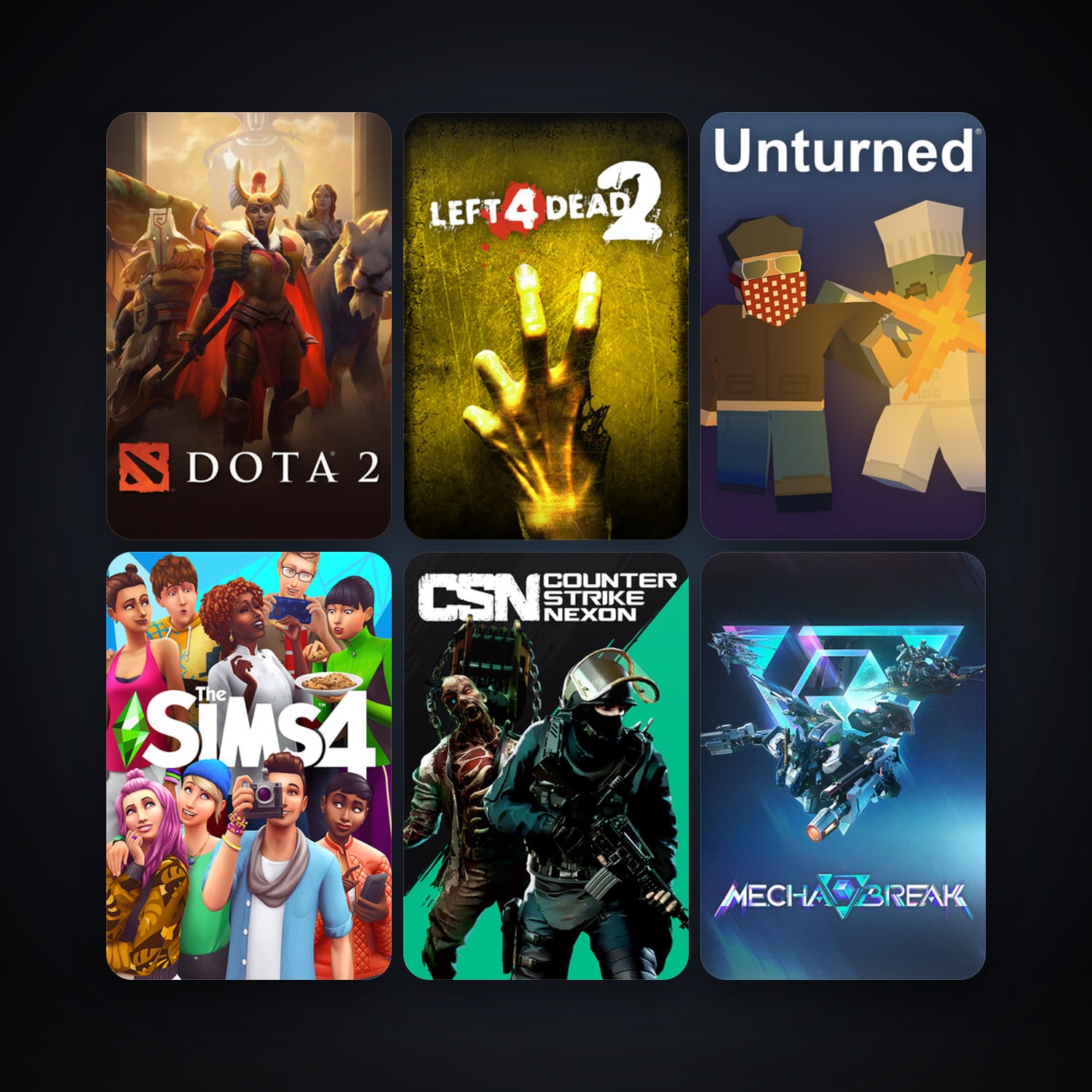 Left 4 Dead 2 + Dota 2, 32 games, clean — HabibiAccounts
