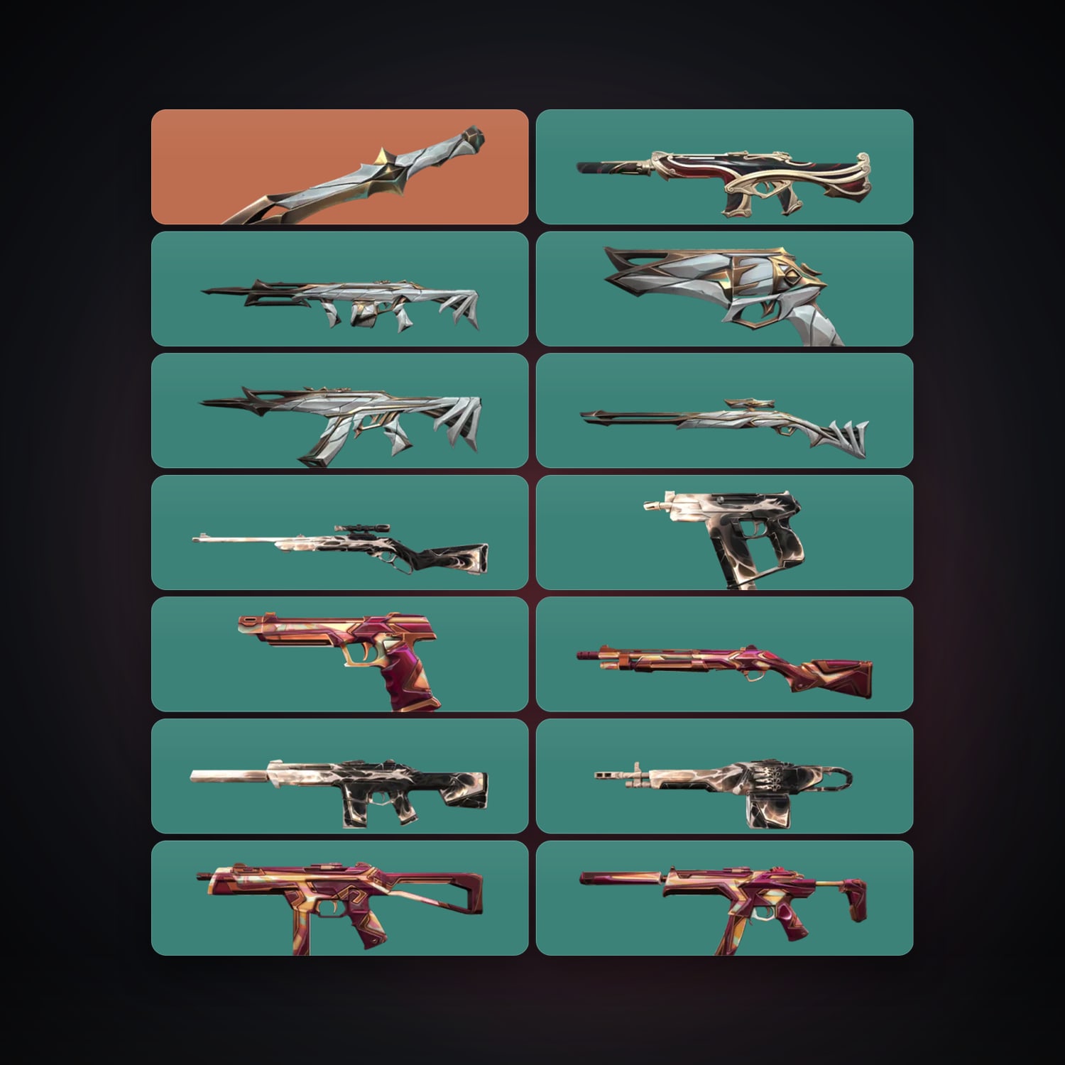 BR locker — 1 knives, 14 skins, lvl 27 — HabibiAccounts