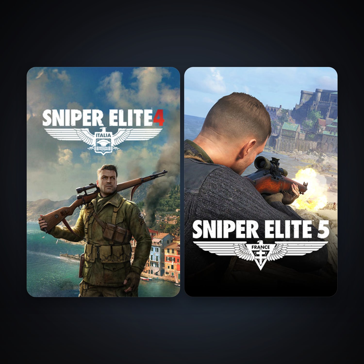Sniper Elite 4 + Sniper Elite 5, 2 games, clean — HabibiAccounts