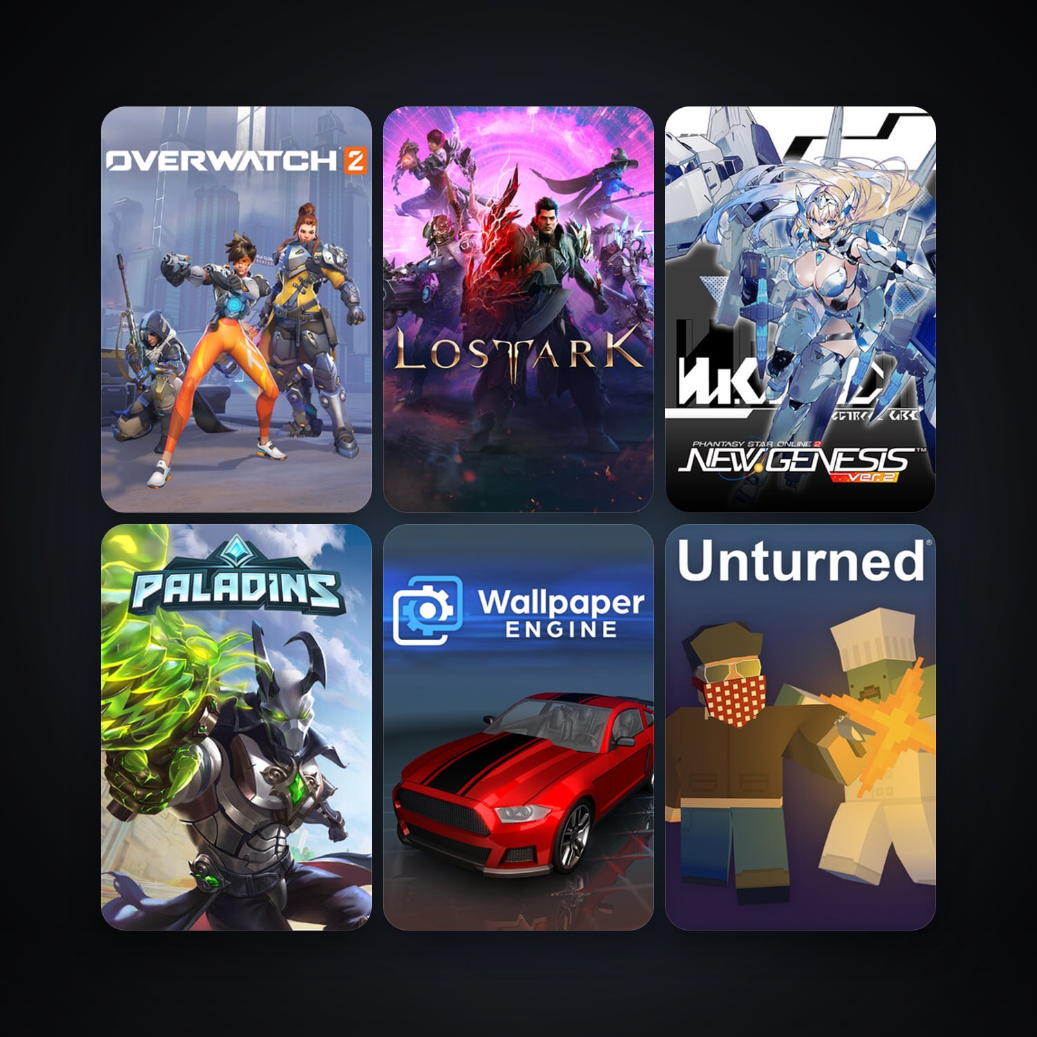 Neverwinter + Unturned, 96 games, clean — HabibiAccounts