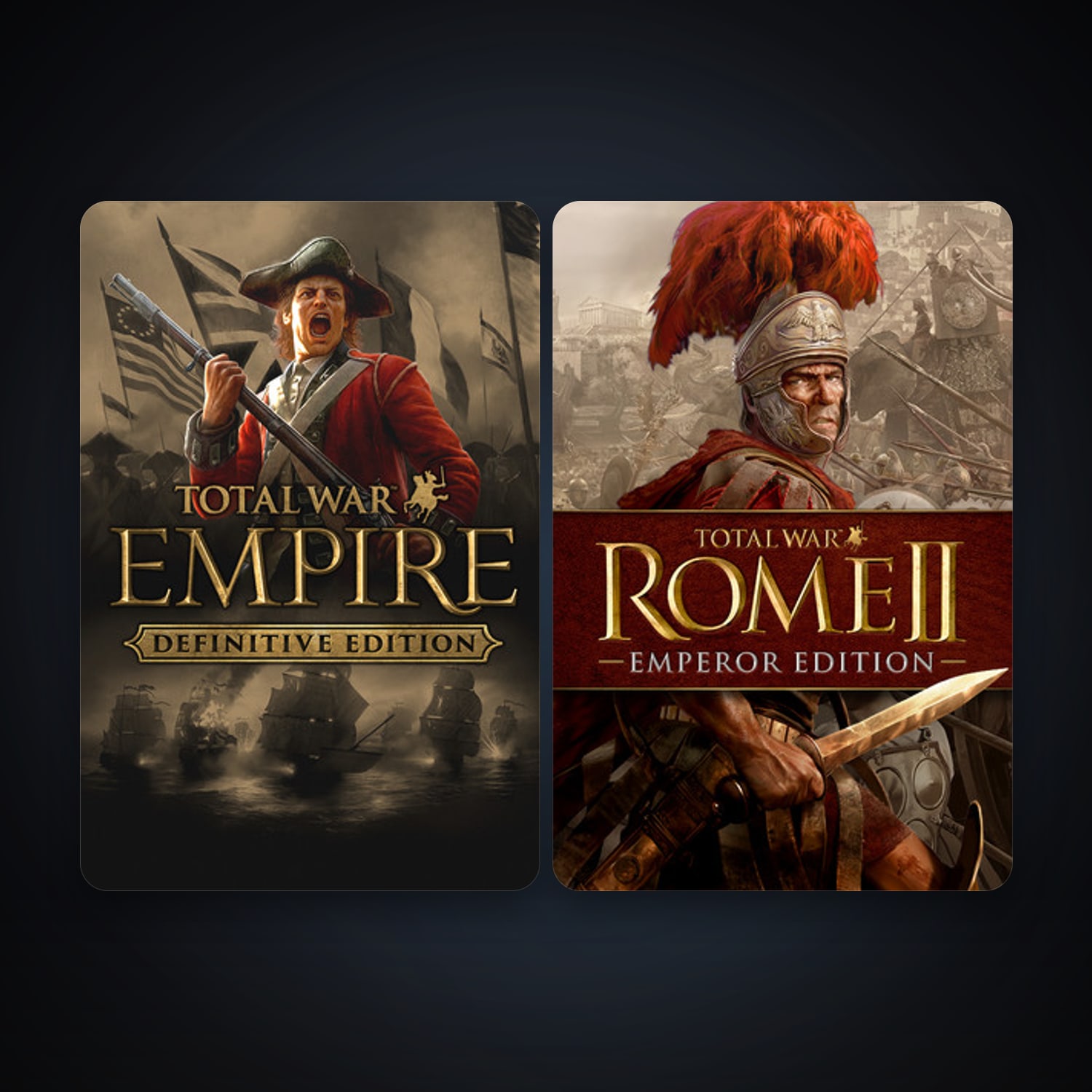 Empire: Total War + Total War: ROME II - Emperor Edition, 3 games, clean — HabibiAccounts