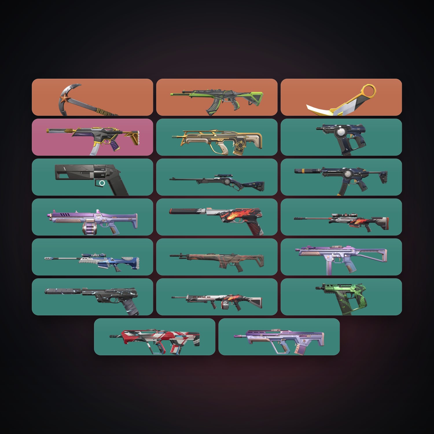 KR Gold 2 locker — 2 knives, 21 skins, lvl 51 — HabibiAccounts