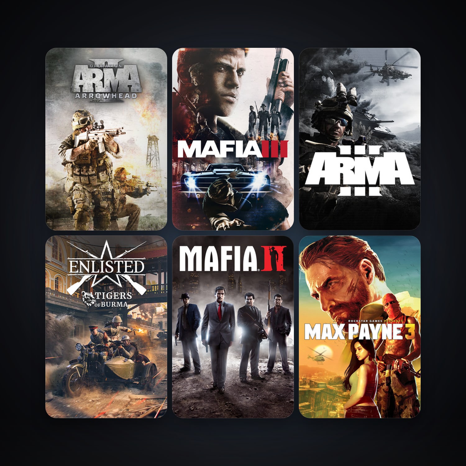 Arma 2 + Arma 2: Operation Arrowhead, 14 games, clean — HabibiAccounts