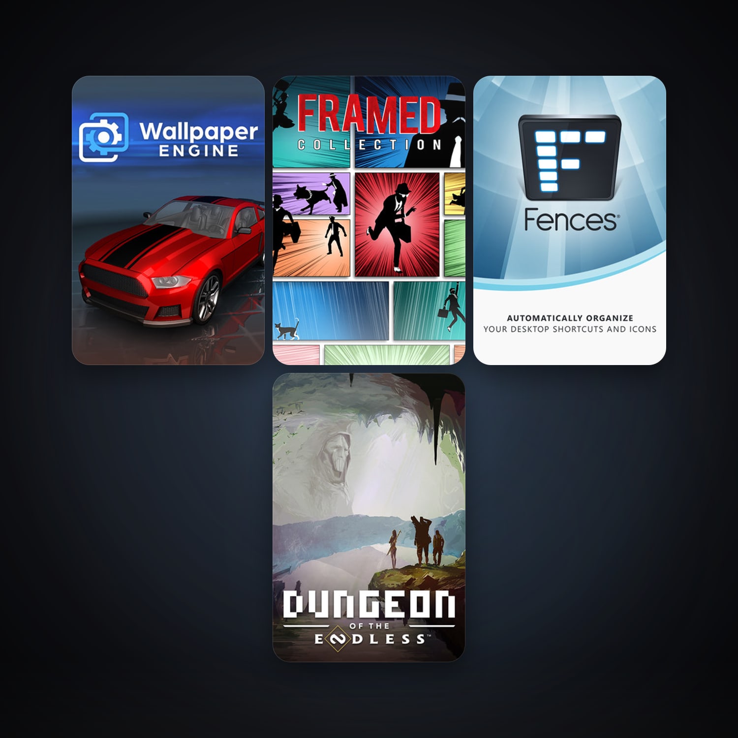 Dungeon of the Endless - Crystal Edition + FRAMED Collection, 9 games, clean — HabibiAccounts
