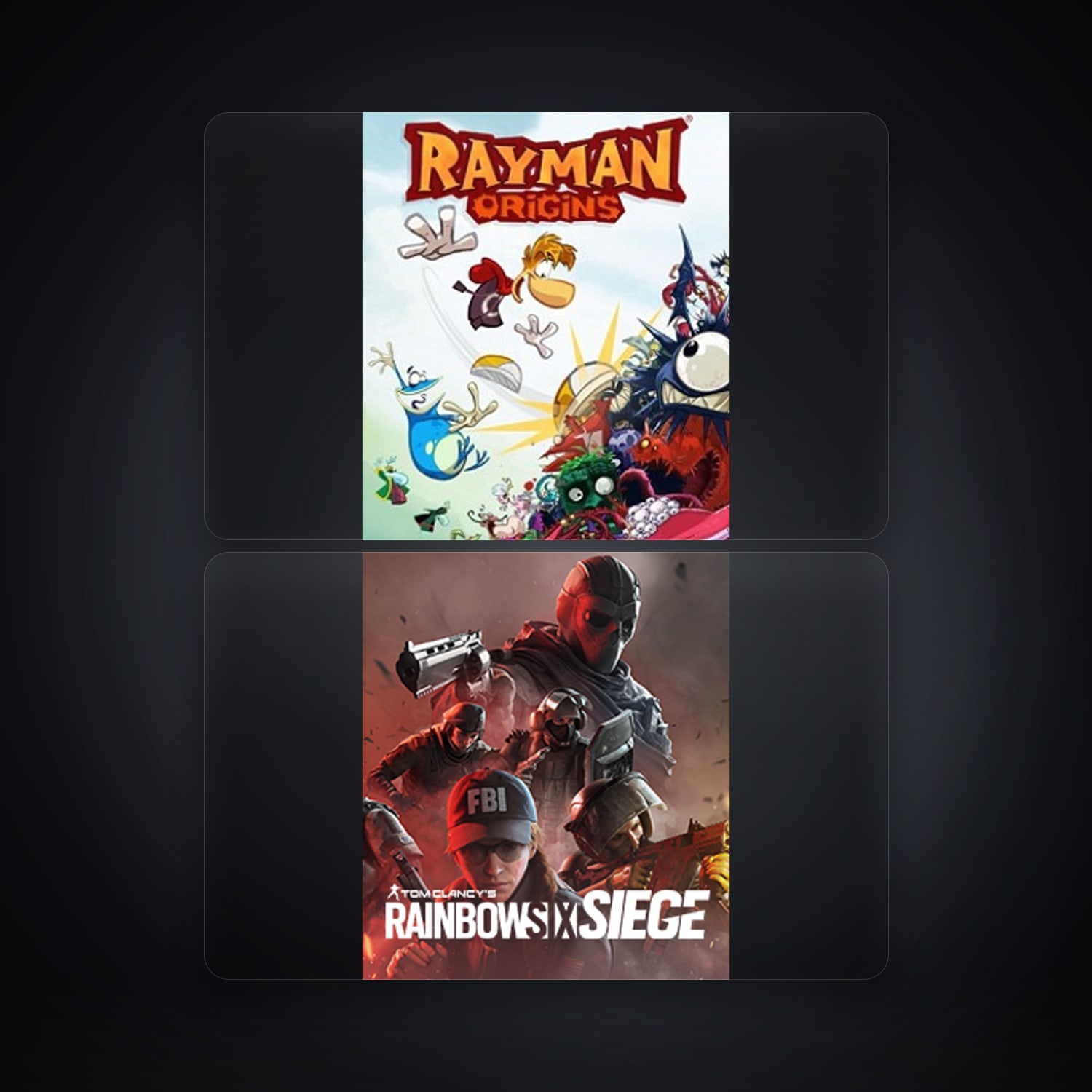 Ubisoft Rayman Origins + Tom Clancy's Rainbow Six Siege (External) — FR — HabibiAccounts