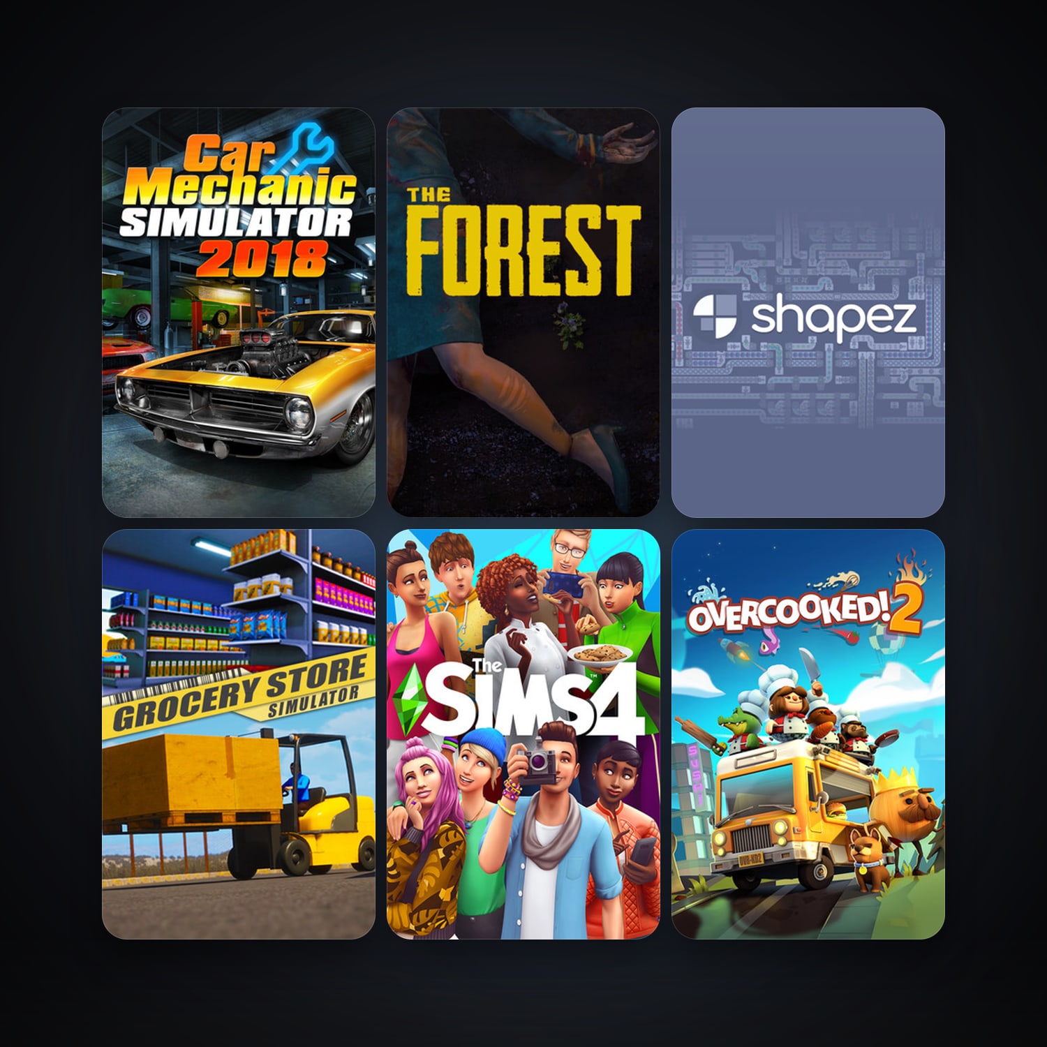 Outlast + The Forest, 66 games, clean — HabibiAccounts