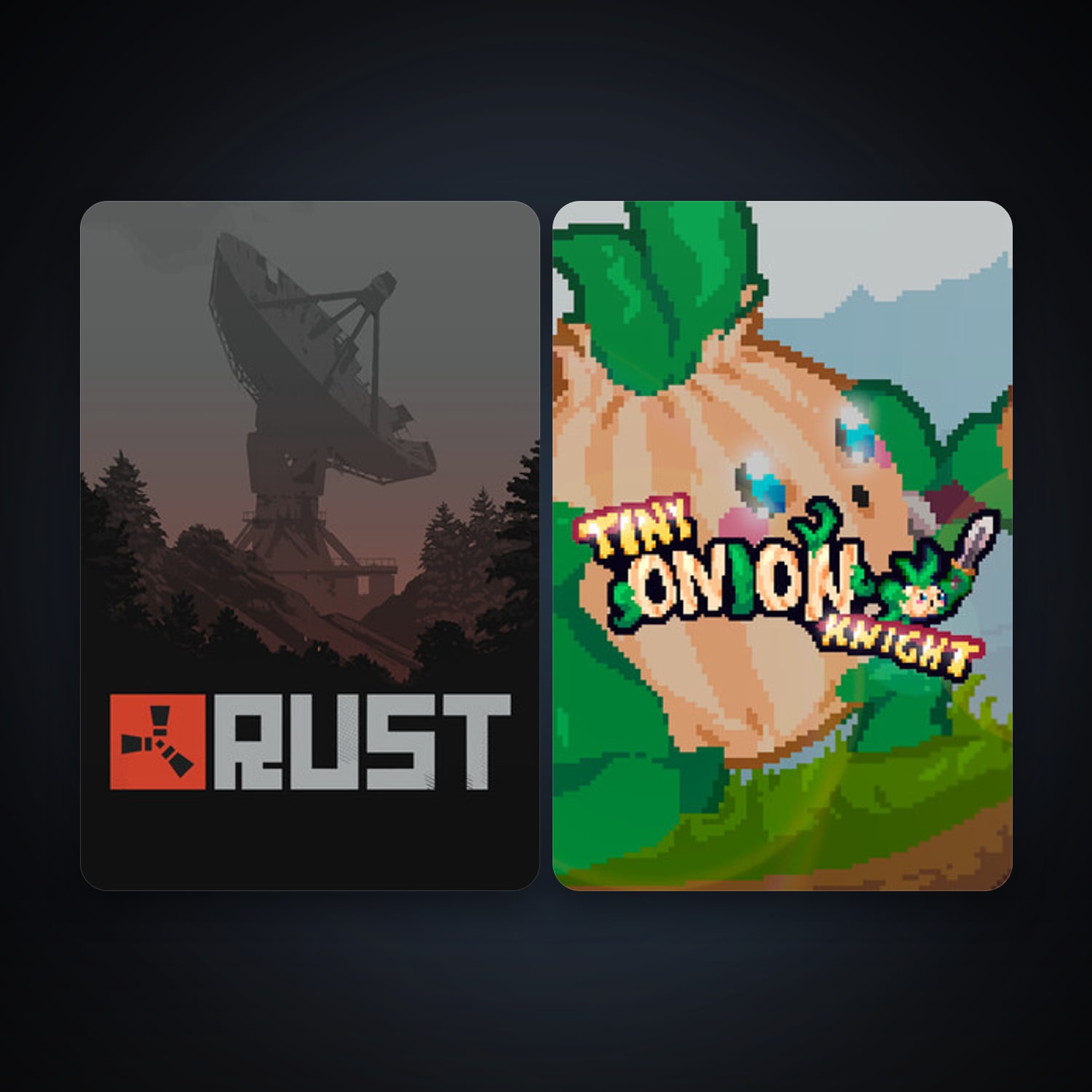Rust + Tiny Onion Knight, 3 games, clean — HabibiAccounts