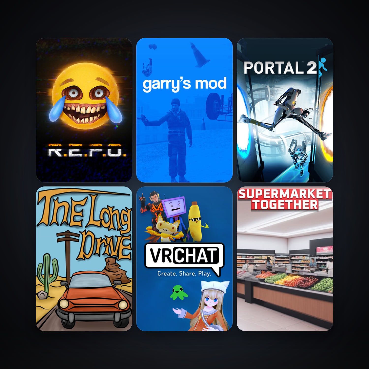 Portal 2 + Garry's Mod, 24 games, clean — HabibiAccounts