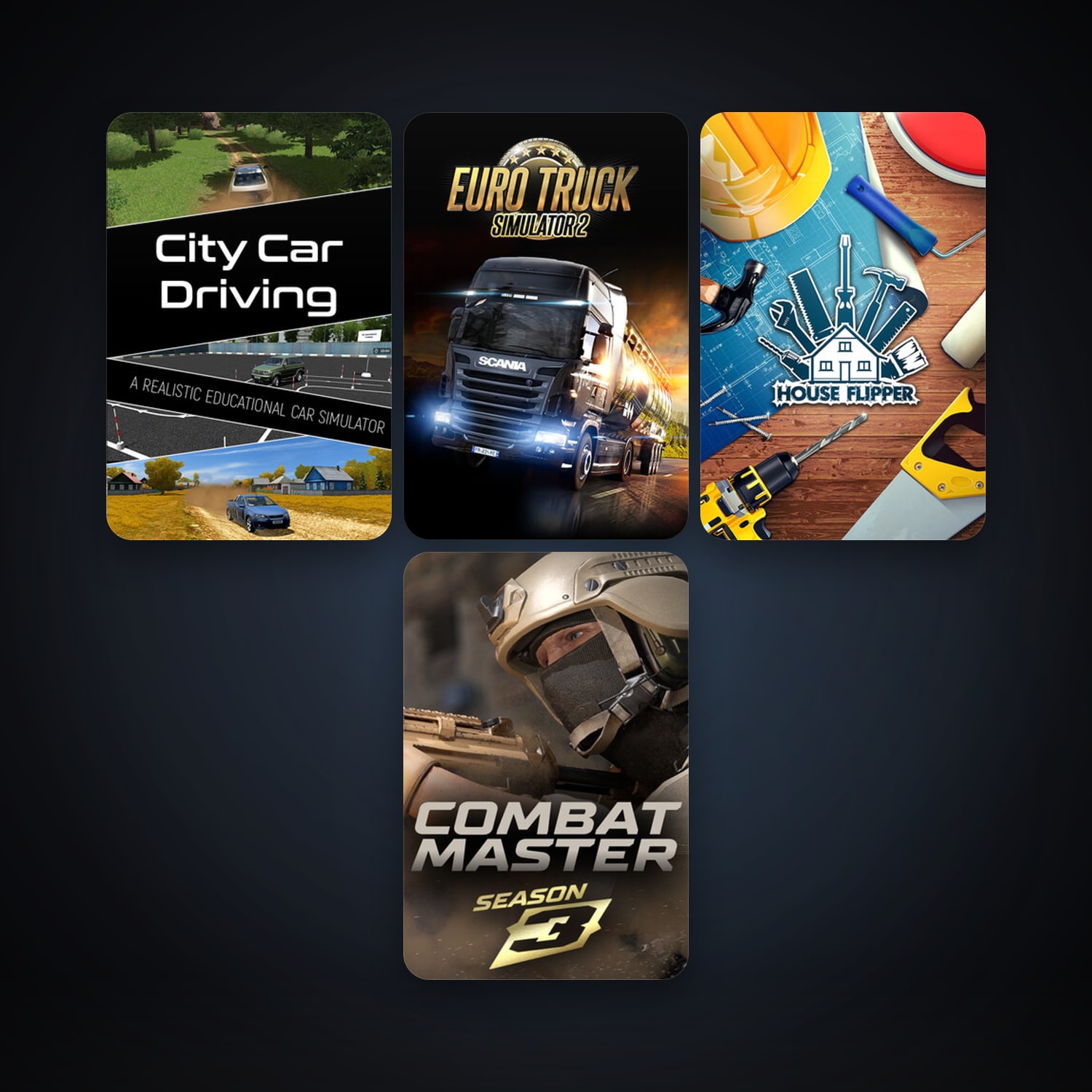 Euro Truck Simulator 2 + American Truck Simulator, 7 games, clean — HabibiAccounts