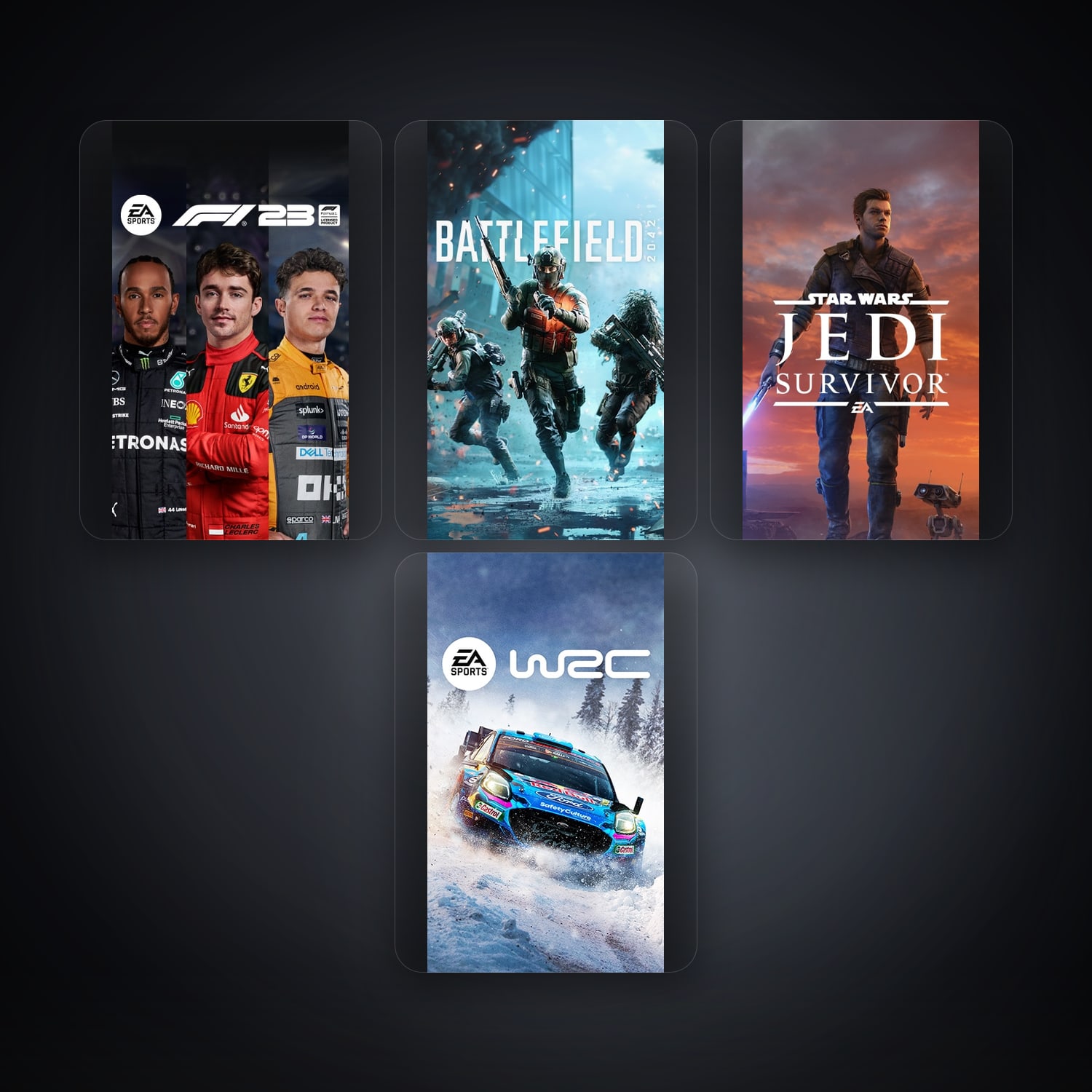 EA F1 23 + Battlefield 2042 — BE — 4 games — HabibiAccounts
