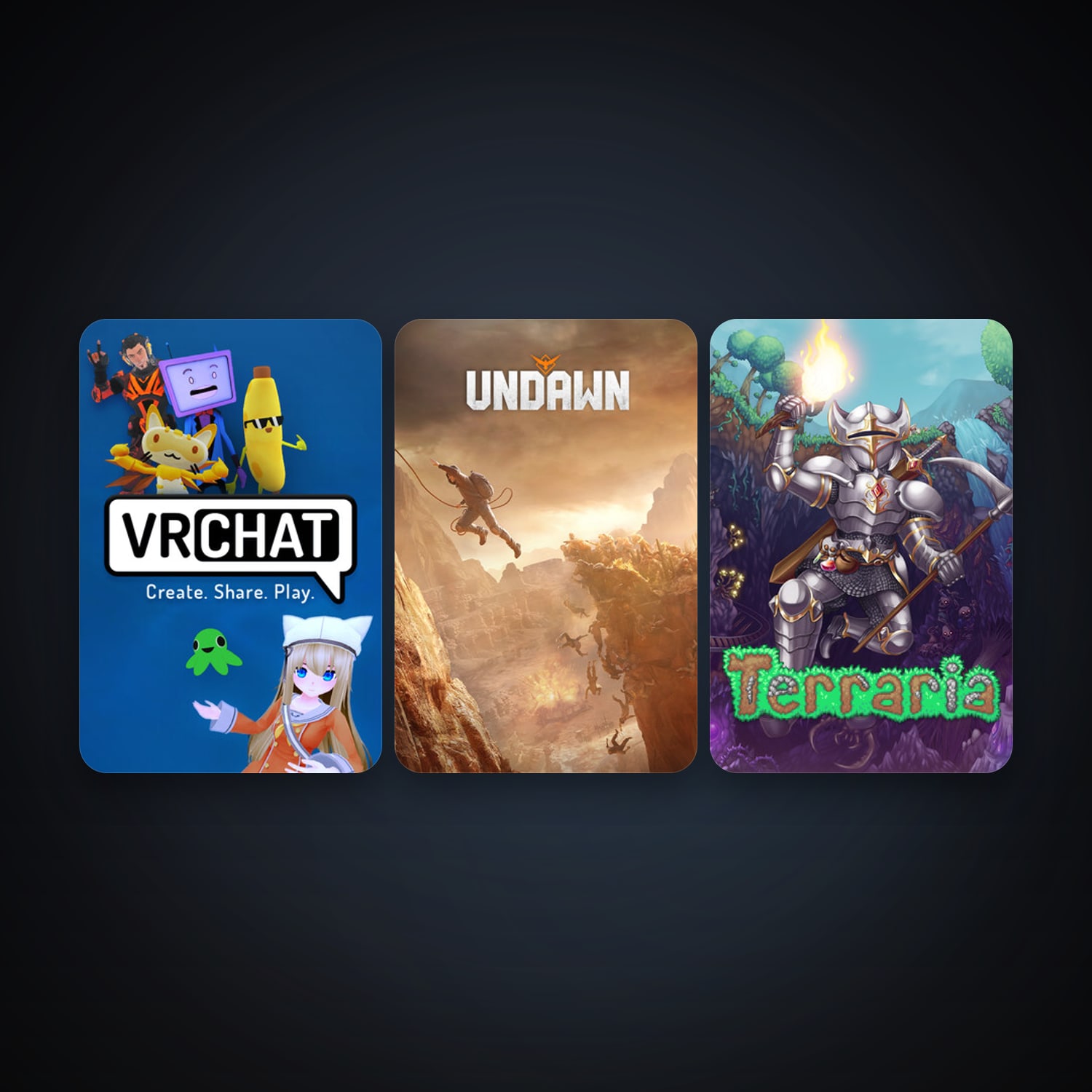 Terraria + VRChat, 9 games, clean — HabibiAccounts