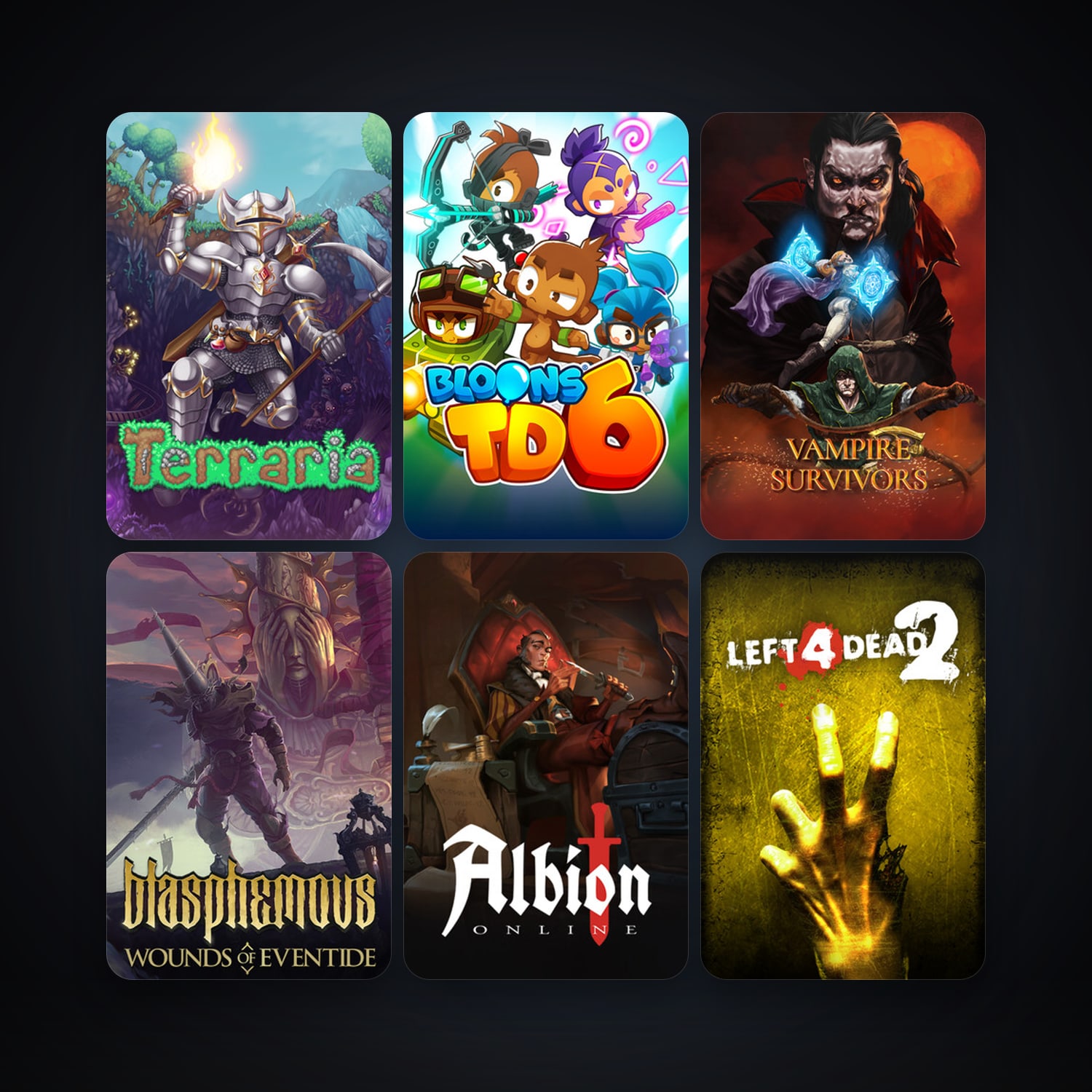 Left 4 Dead 2 + Terraria, 42 games, clean — HabibiAccounts