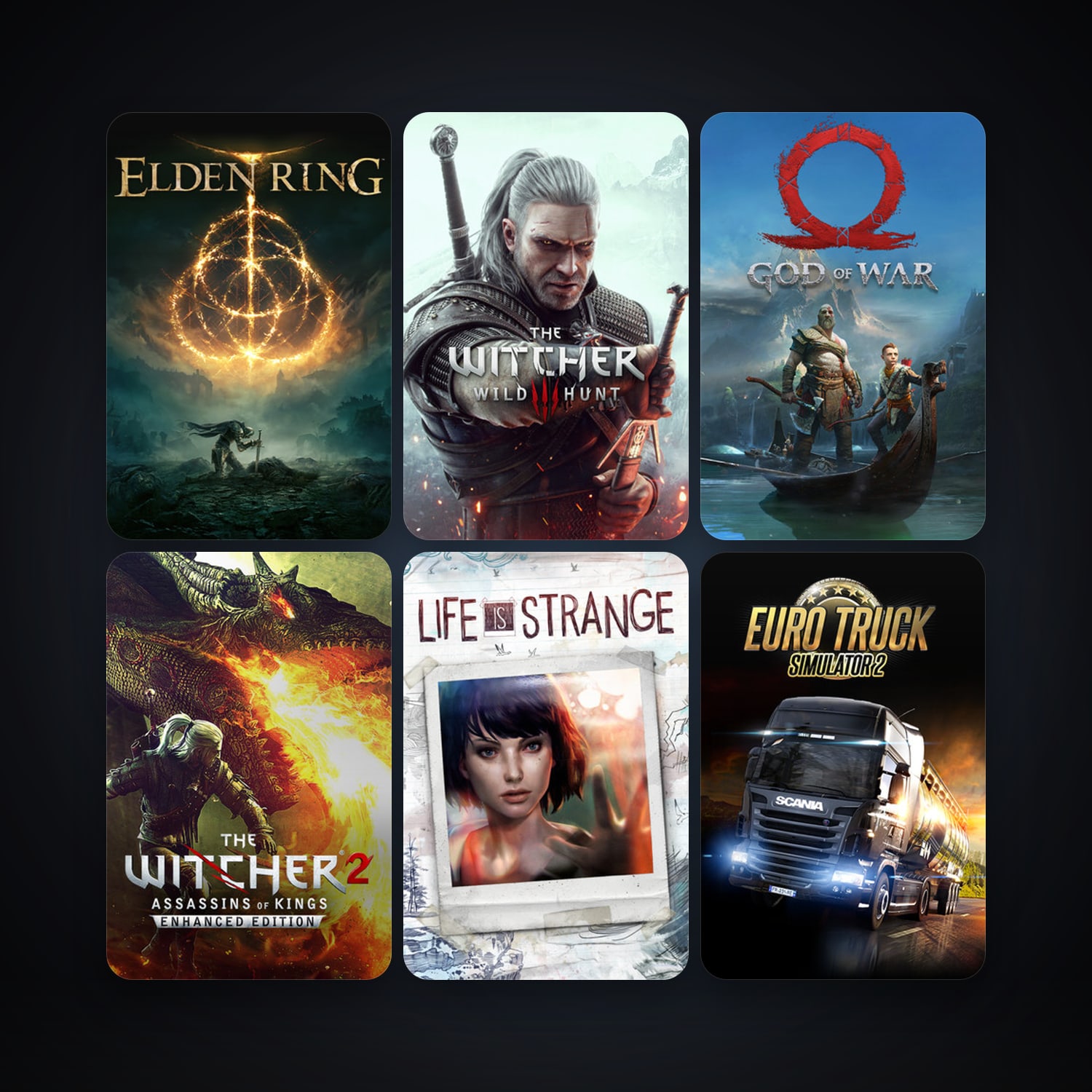 The Witcher 2: Assassins of Kings Enhanced Edition + Euro Truck Simulator 2, 69 games, clean — HabibiAccounts