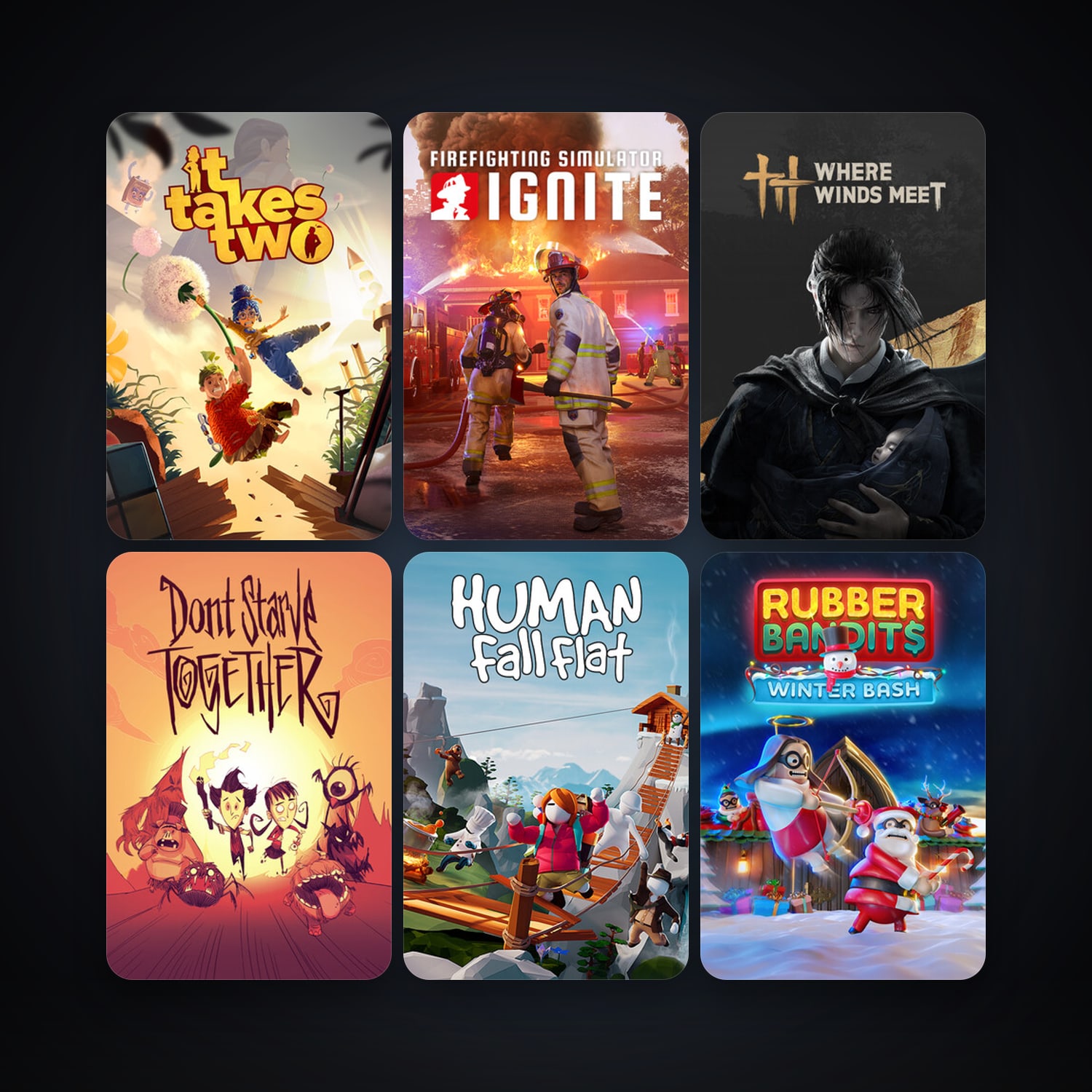 Don't Starve Together + Human: Fall Flat, 9 games, clean — HabibiAccounts